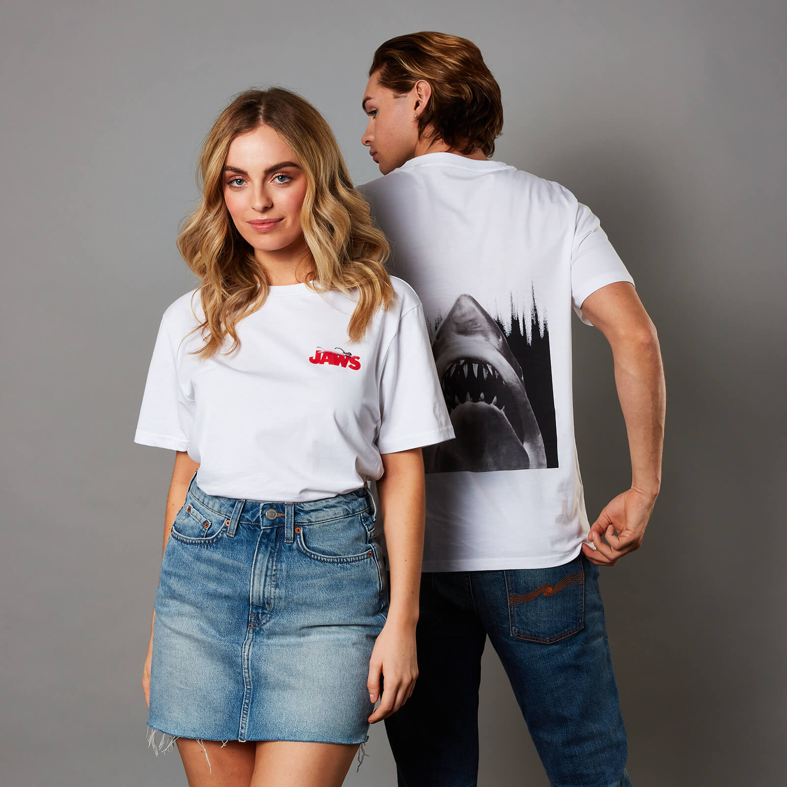 Jaws Unisex T-Shirt - White - S - White