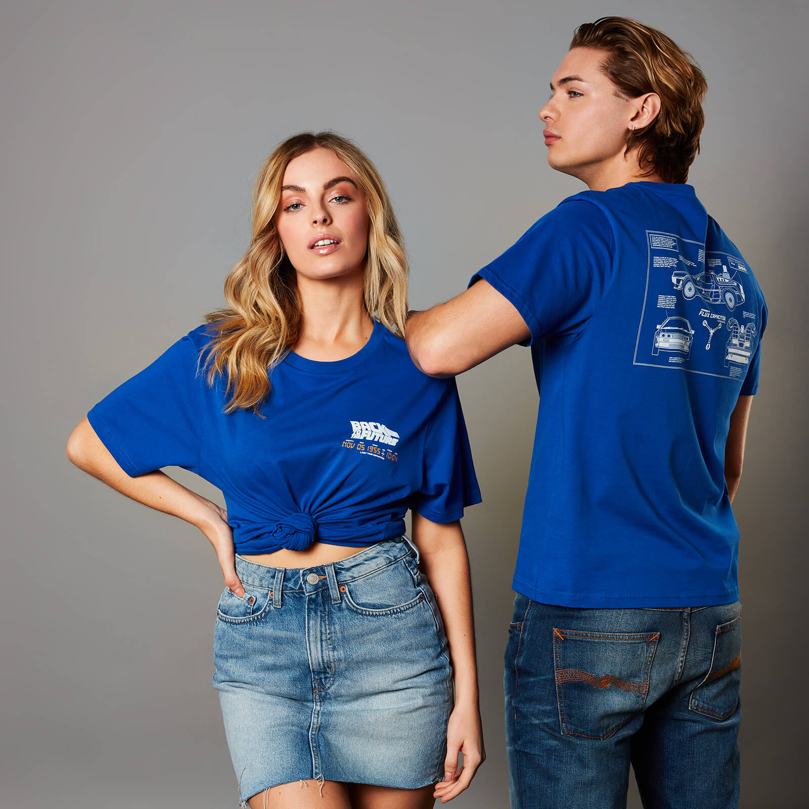 Back To The Future Unisex T-Shirt - Royal Blue - M - royal blue