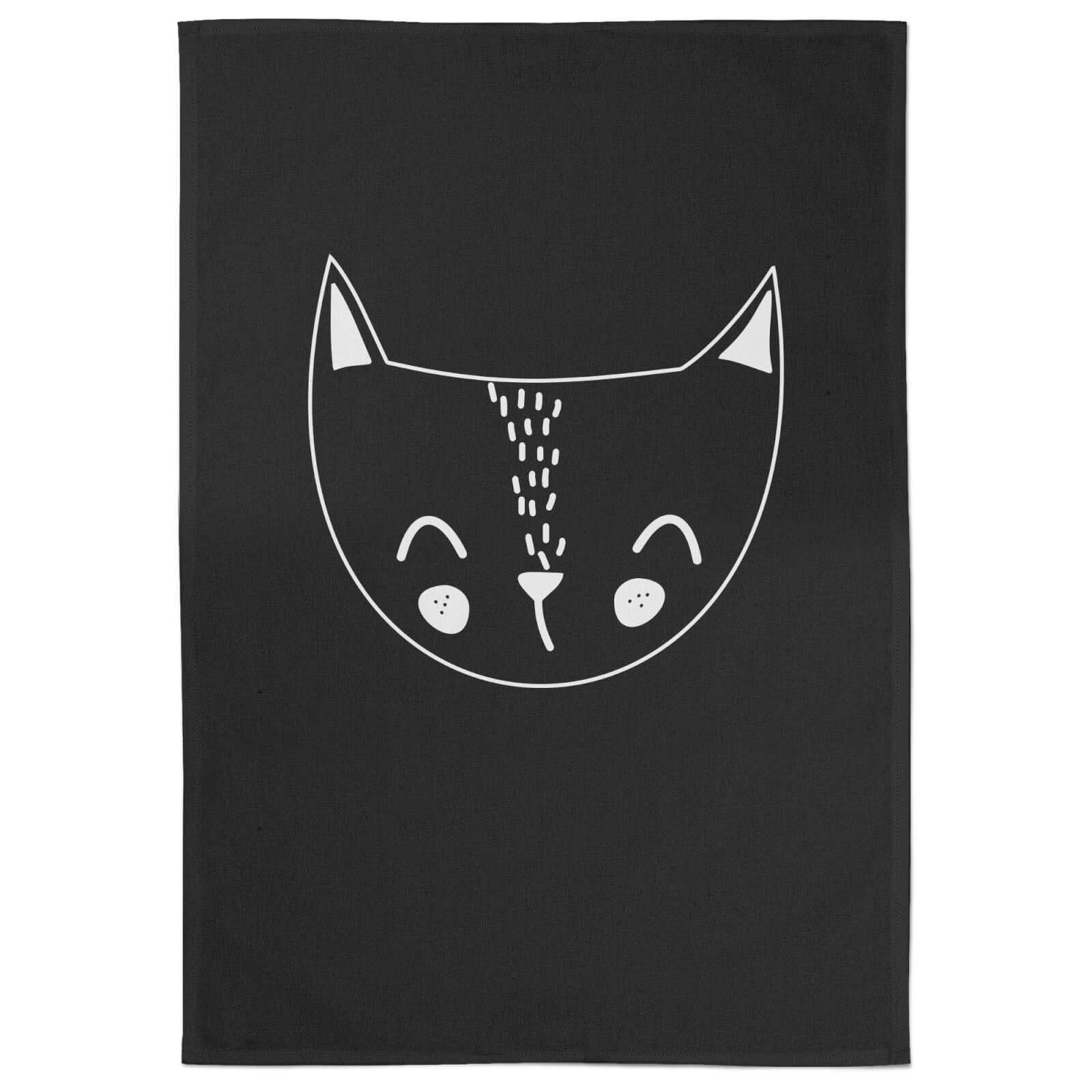 Cat Cotton Black Tea Towel