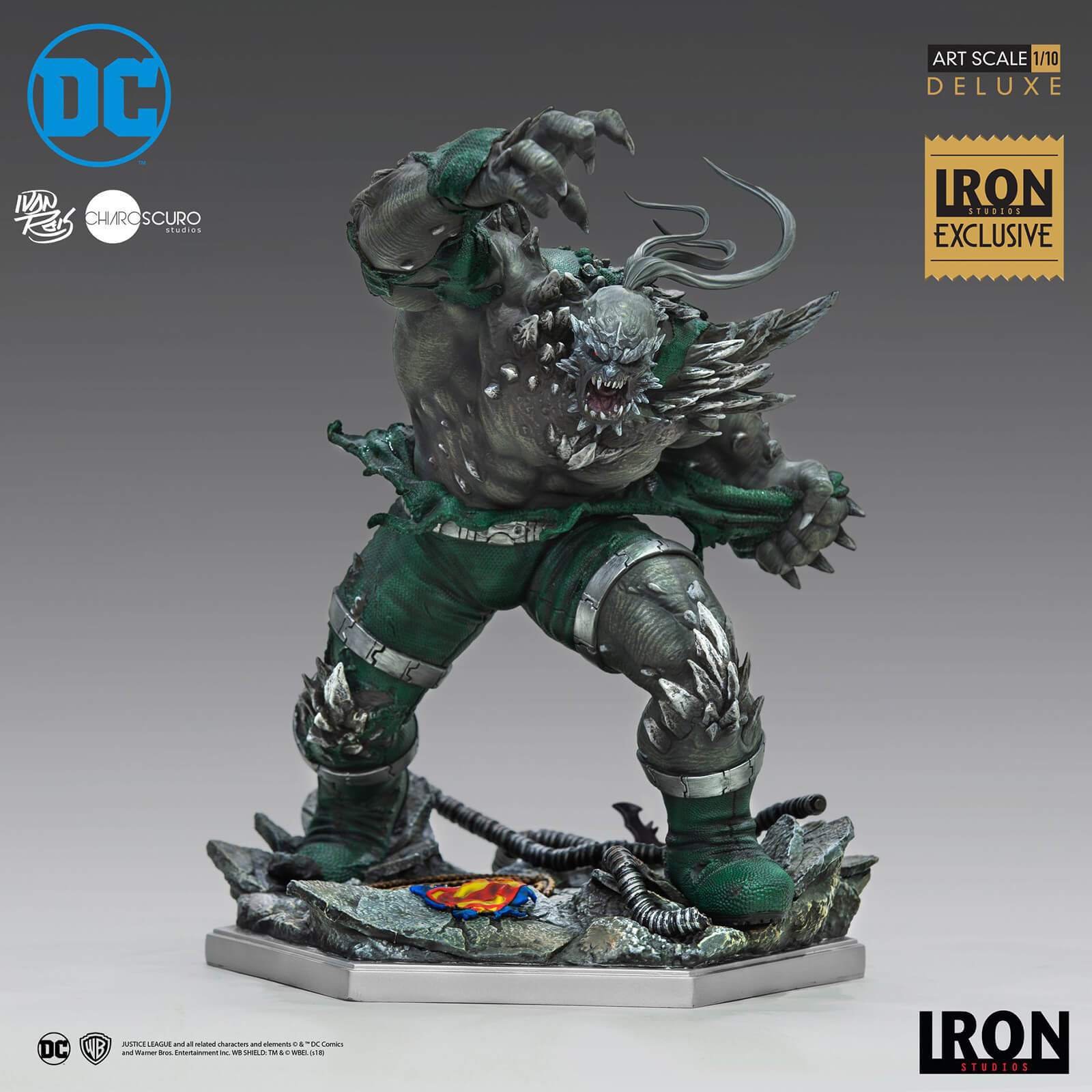 Iron Studios 1:10 Doomsday Deluxe Art Scale Statue - DC Comics Series 5 Event Exclusive
