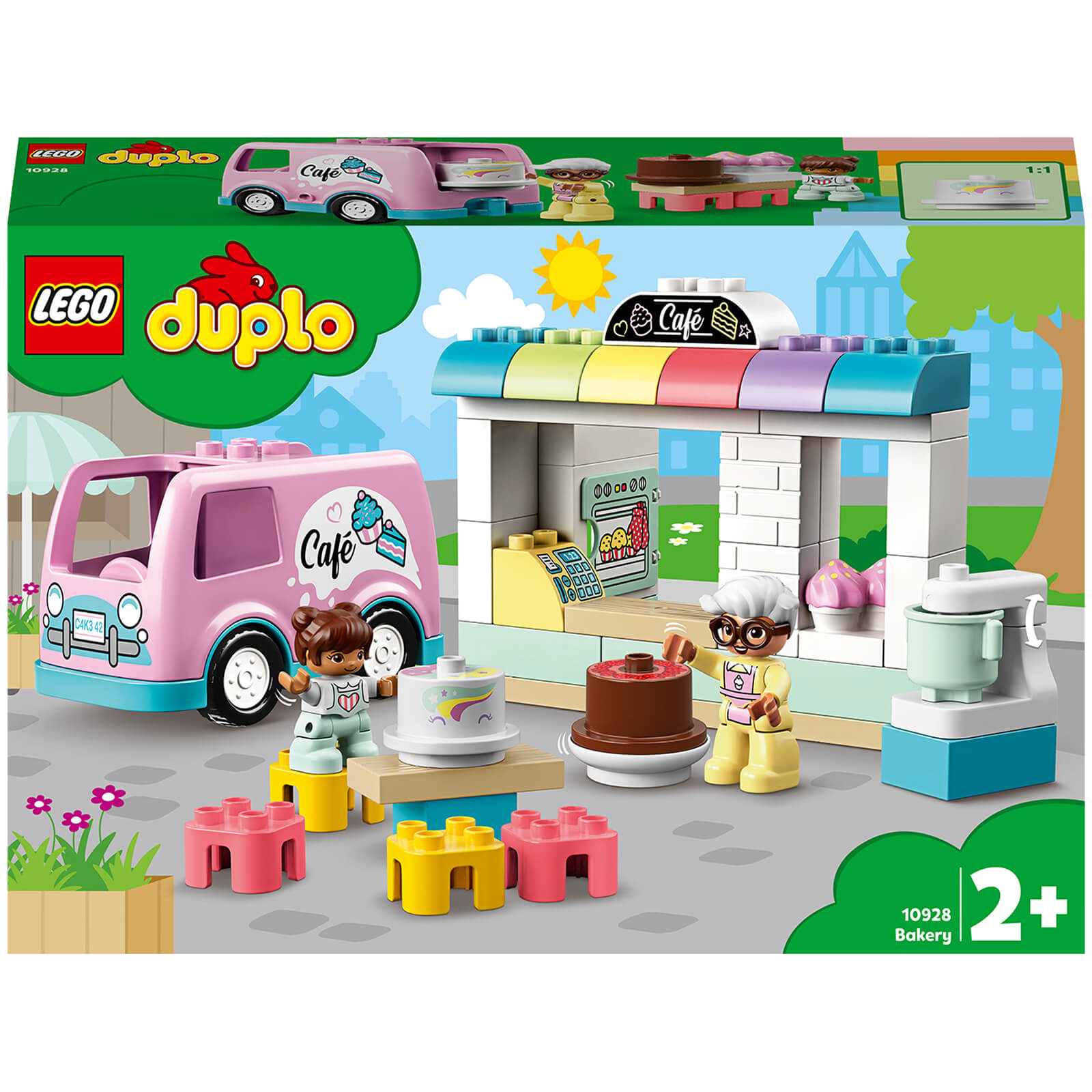 LEGO DUPLO Town: Bakery and Cafe Van Toy For Toddlers (10928)