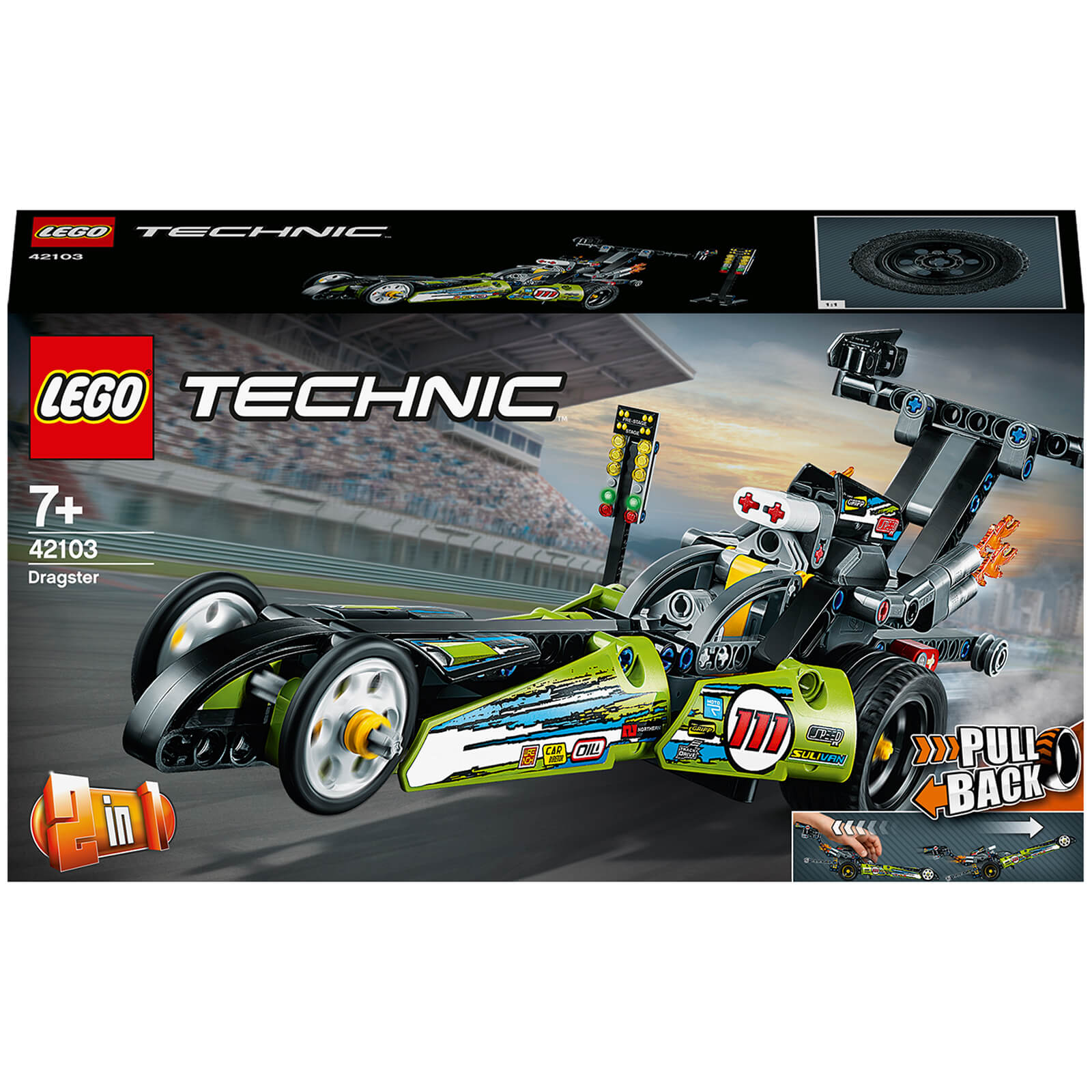 LEGO Technic: Dragster Car Toy to Hot Rod 2in1 Set (42103)