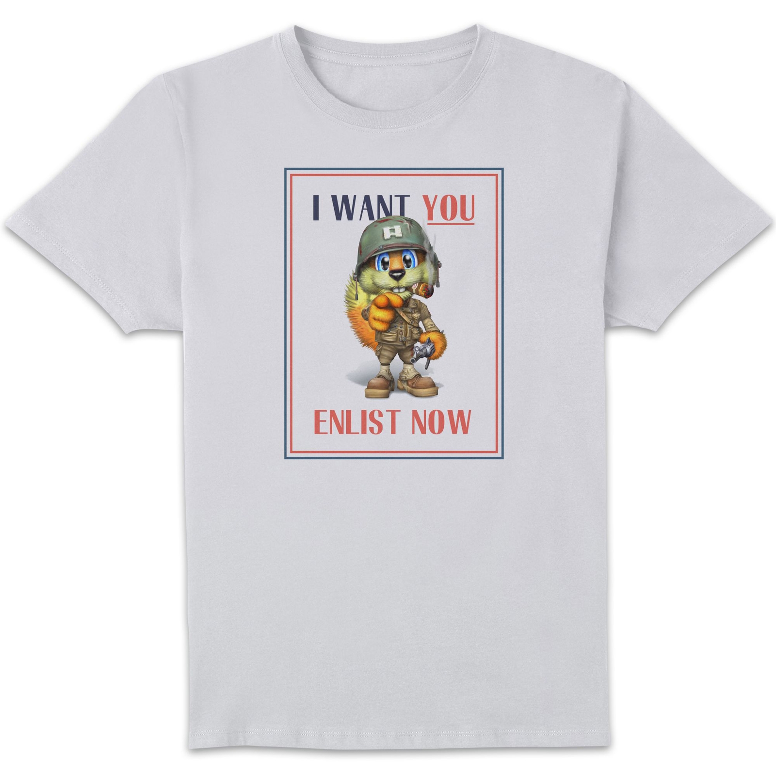 Conker I Want You Unisex T-Shirt - White - XS