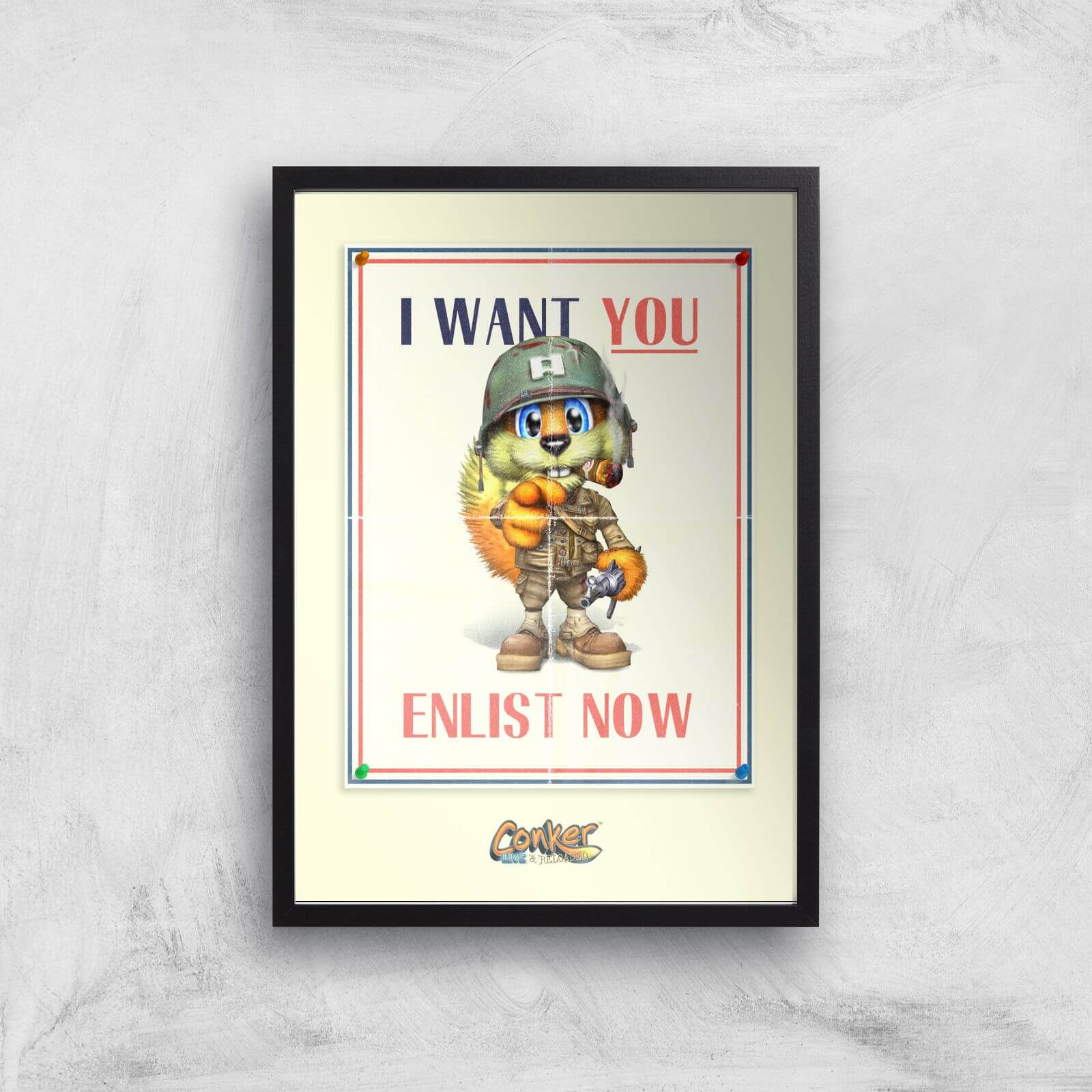 

Conker I Want You Giclee Art Print - A3 - Print Only