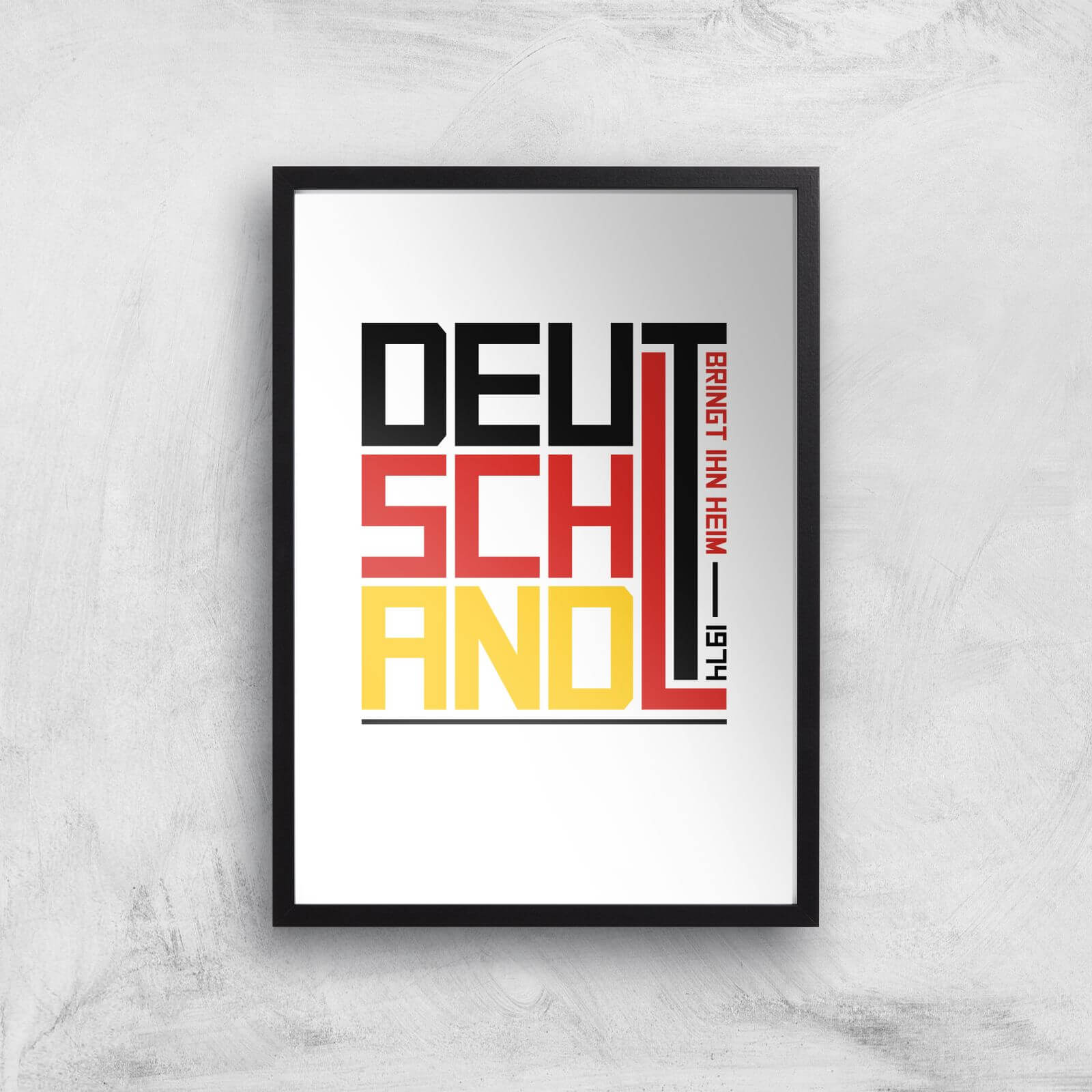 Deutschland Art Print - A2 - Black Frame