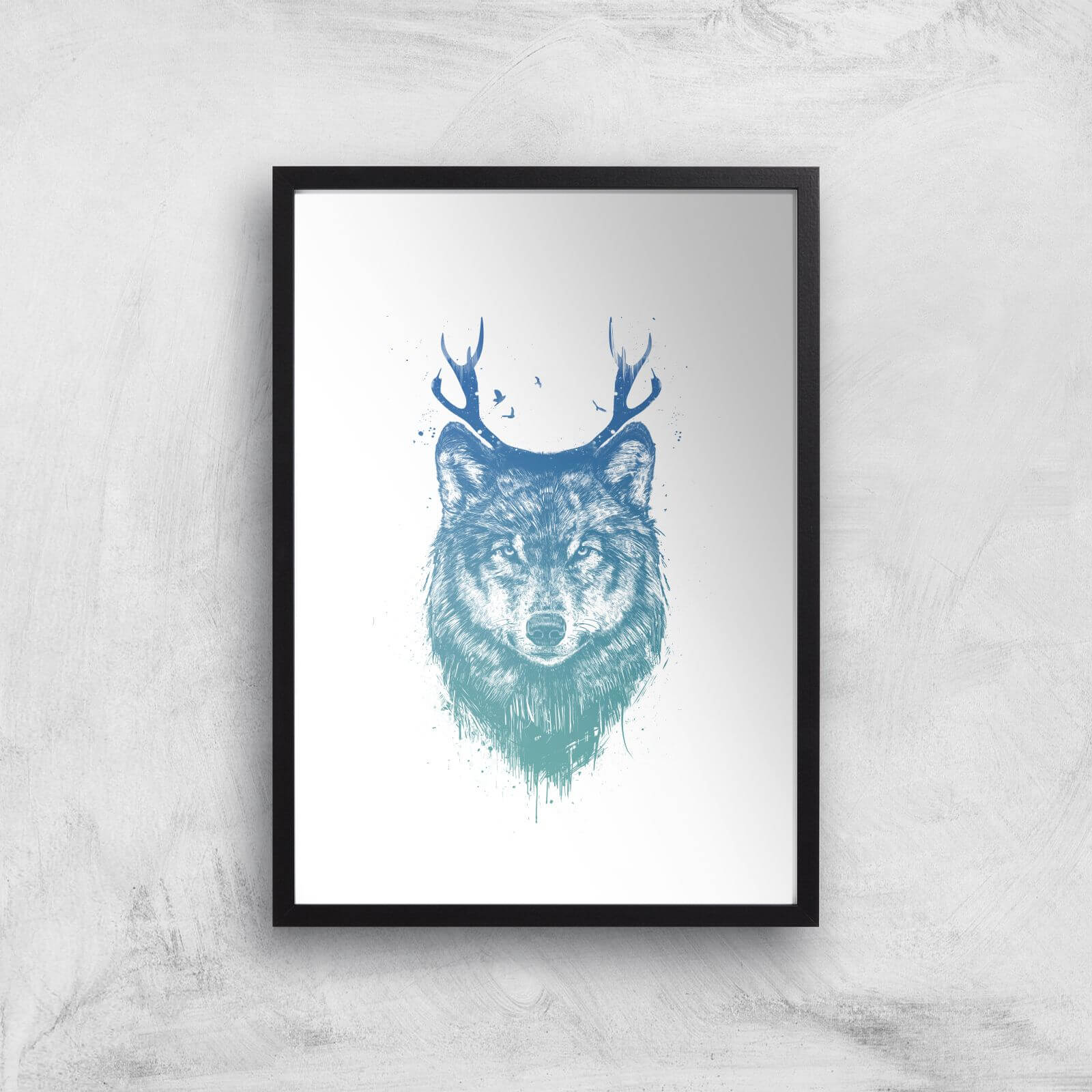 Balazs Solti Wolf Art Print - A2 - Black Frame