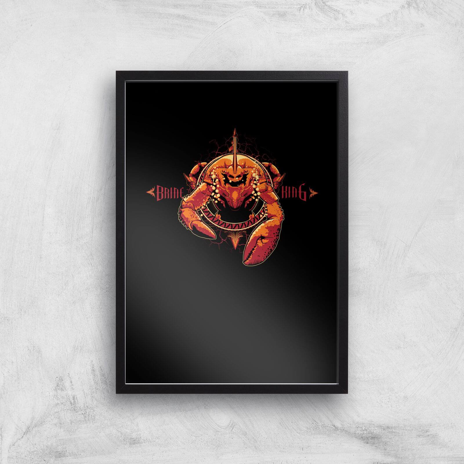 Aquaman Brine King Art Print - A2 - Black Frame