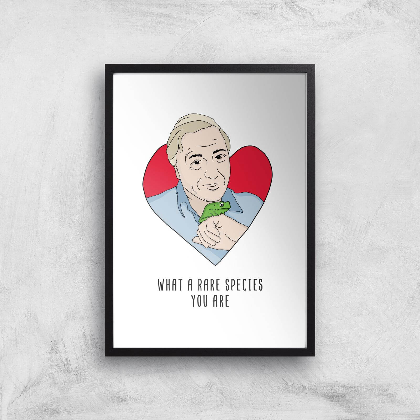 What A Rare Species You Are Art Print - A2 - Black Frame