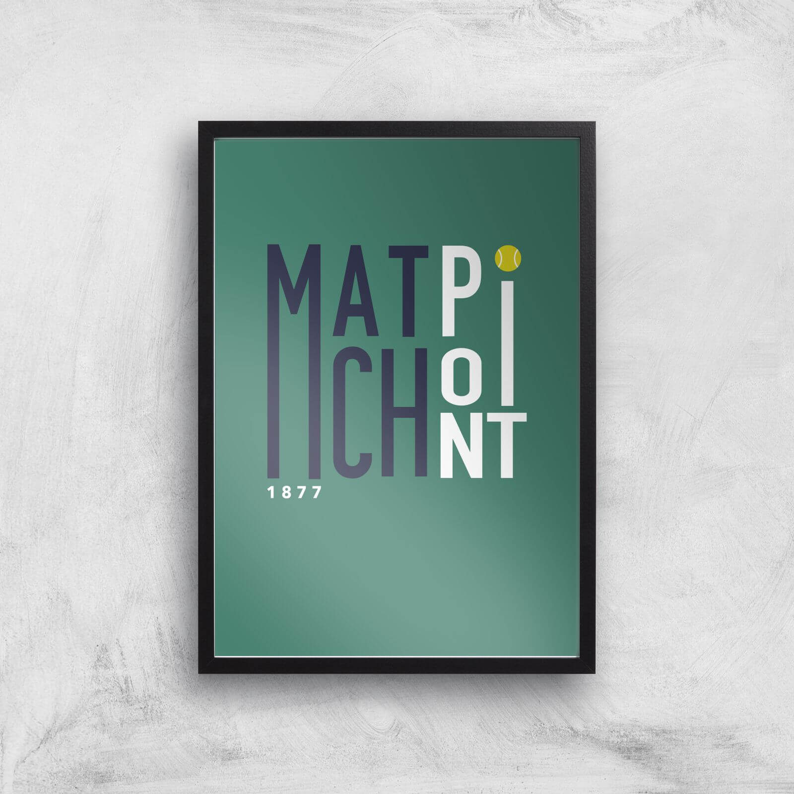 Match Point Art Print - A2 - Black Frame