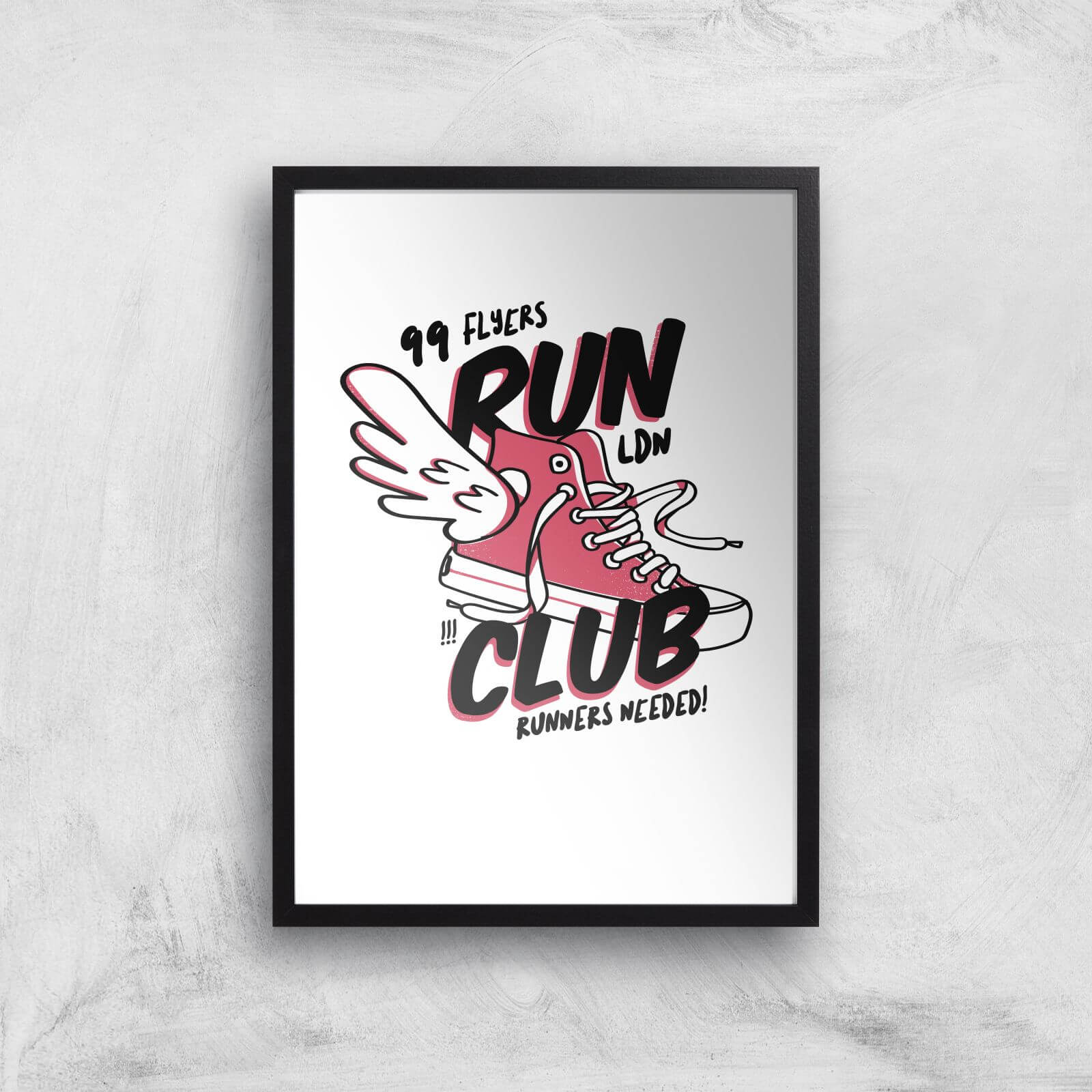 RUN CLUB 99 Art Print - A2 - Black Frame
