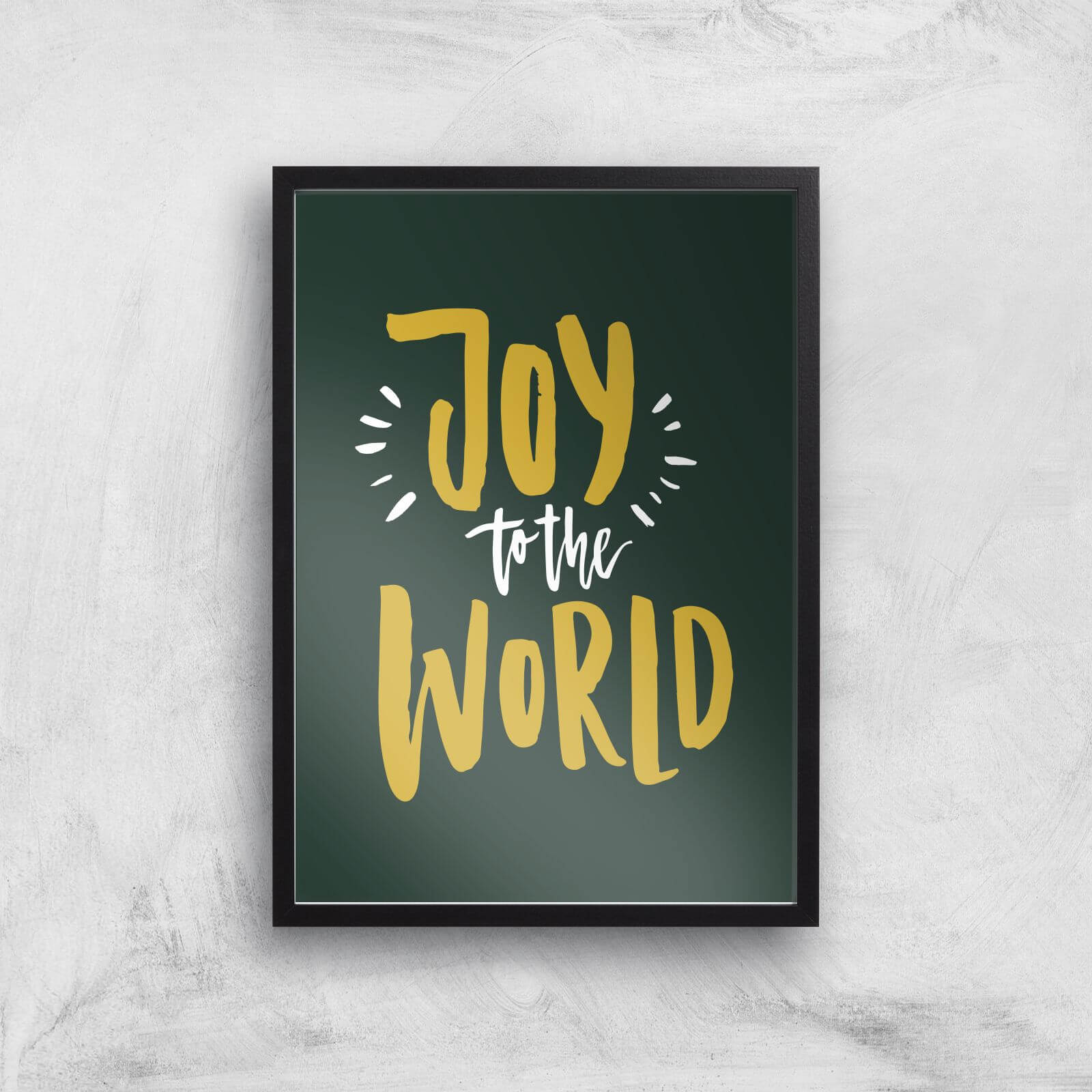 Joy To The World Art Print - A2 - Black Frame