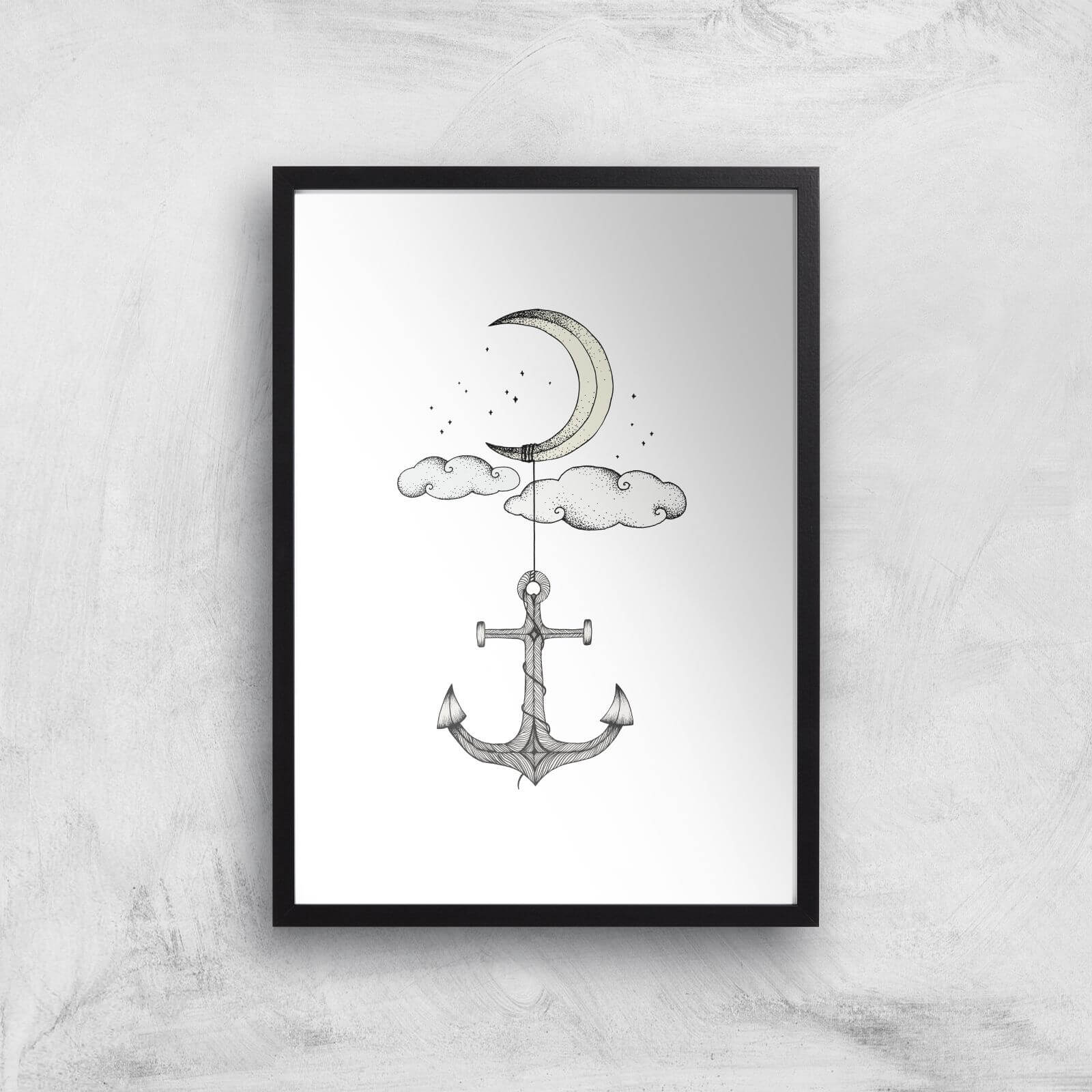 Anchor Your Dreams Art Print - A2 - Black Frame