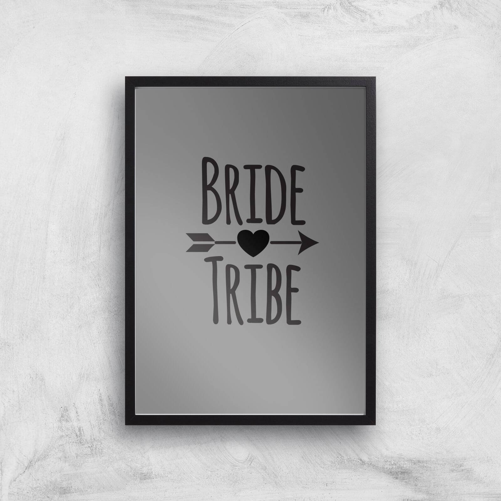 Bride Tribe Art Print - A2 - Black Frame