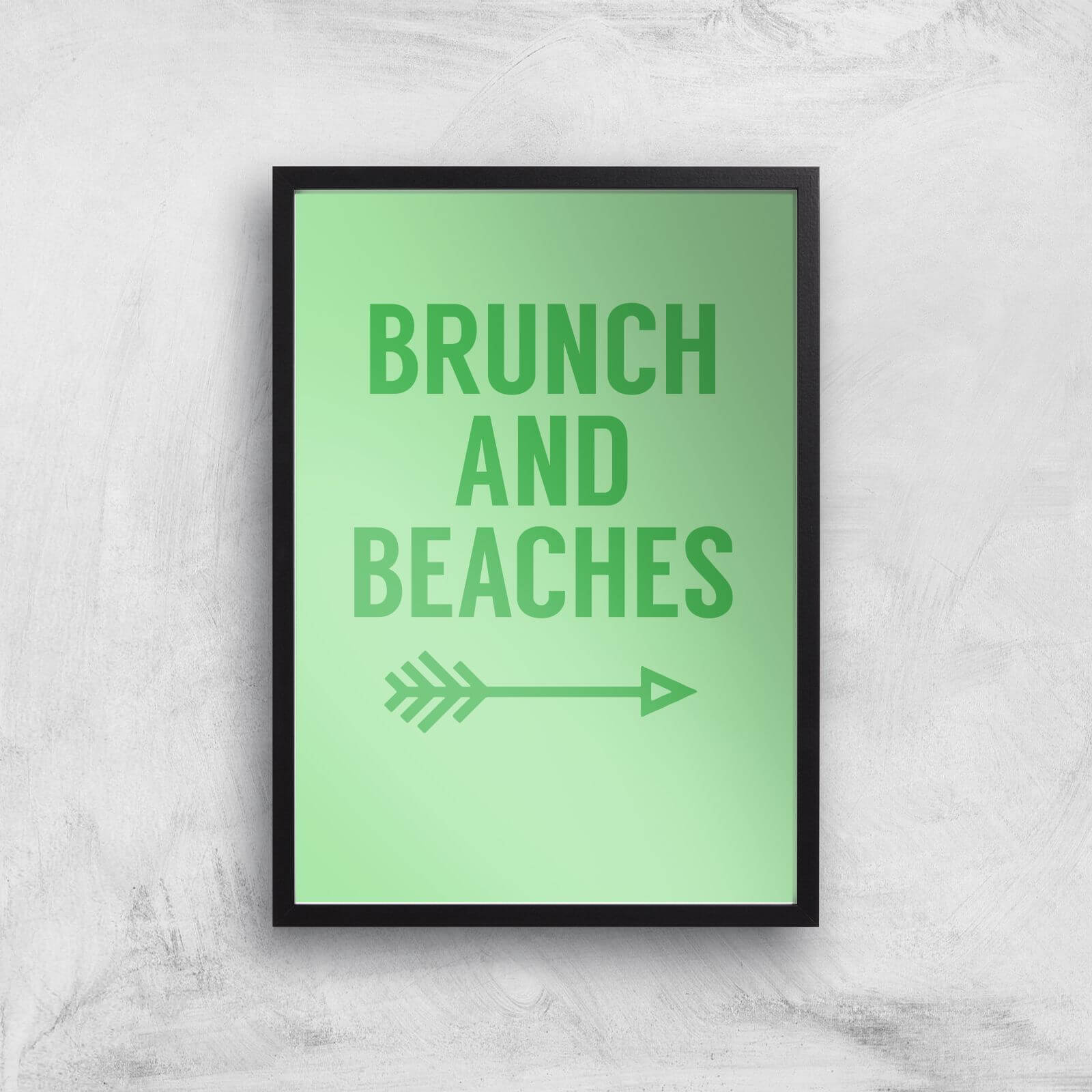 Brunch And Beaches Art Print - A2 - Black Frame