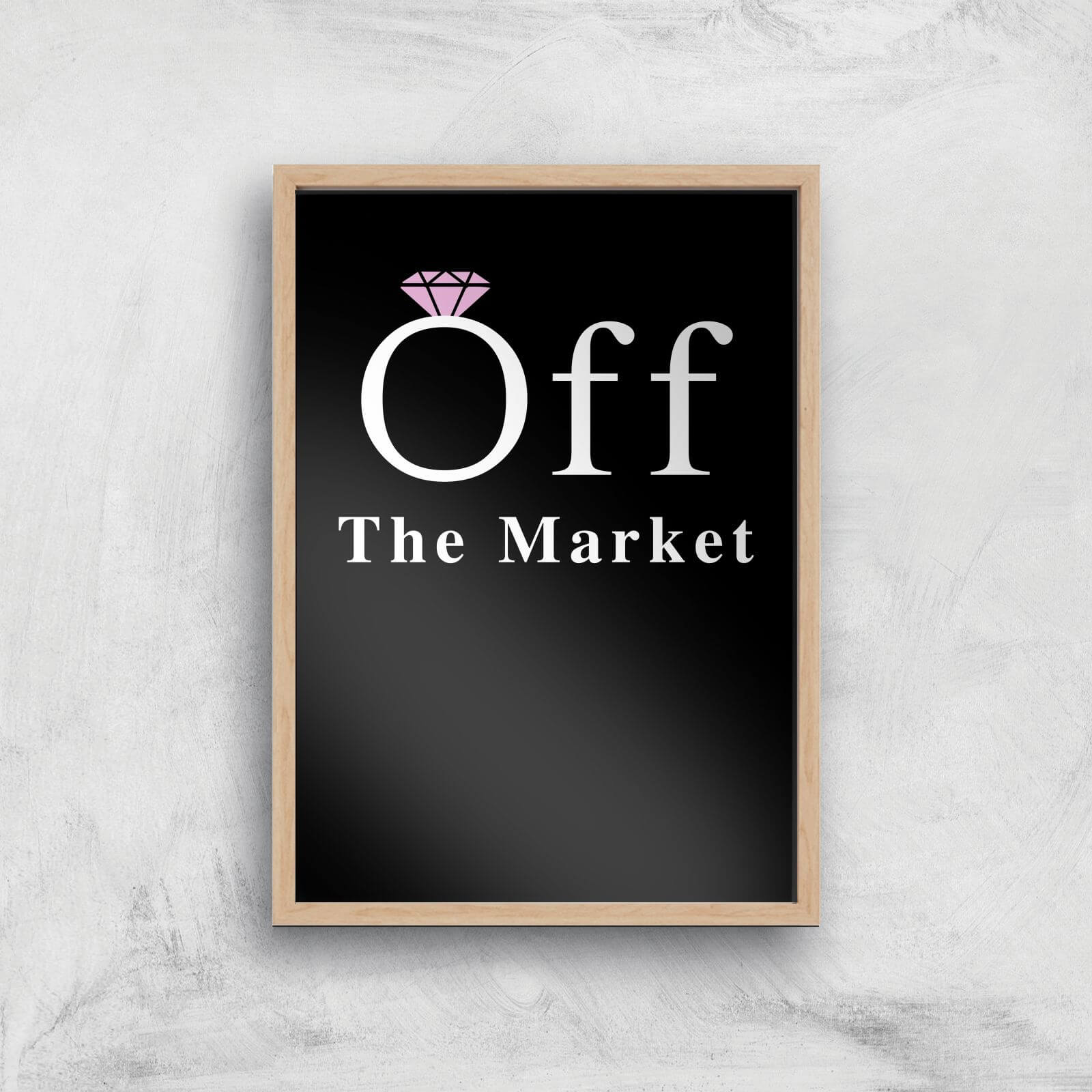 Off The Market Art Print - A2 - White Frame