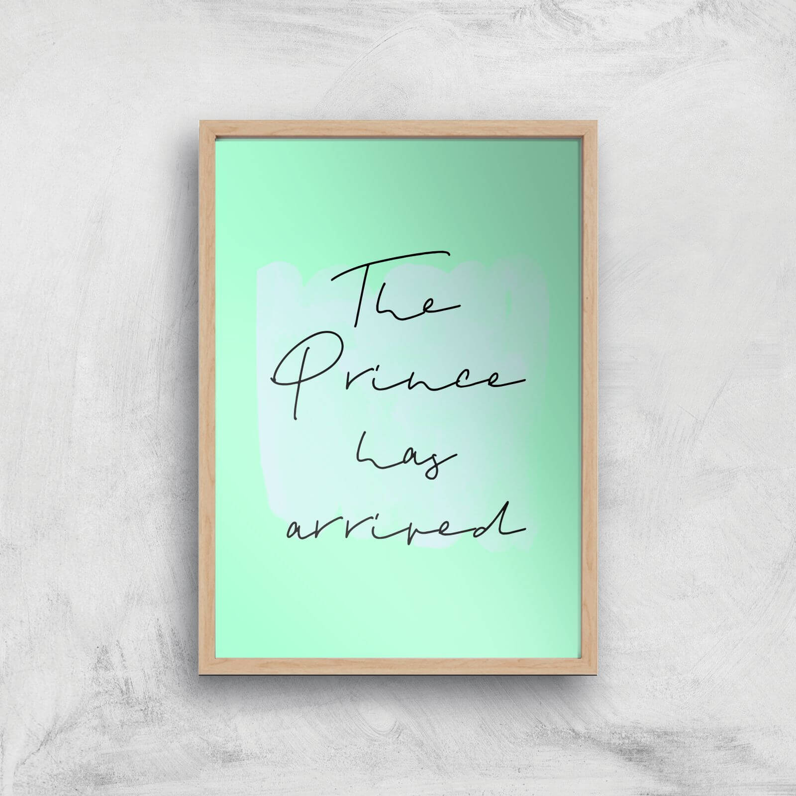 The Prince Has Arrived Art Print - A2 - White Frame