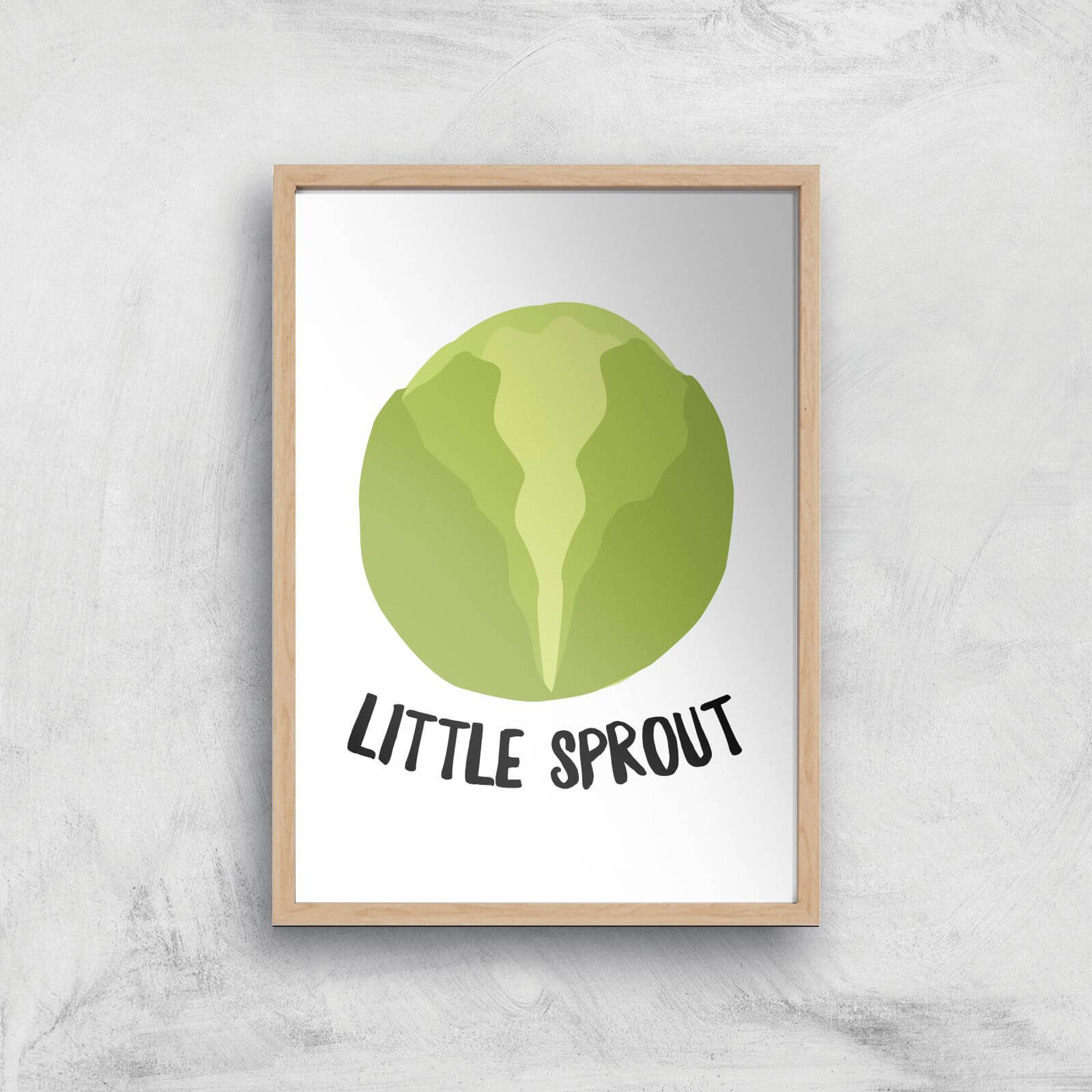 Little Sprout Art Print - A2 - White Frame