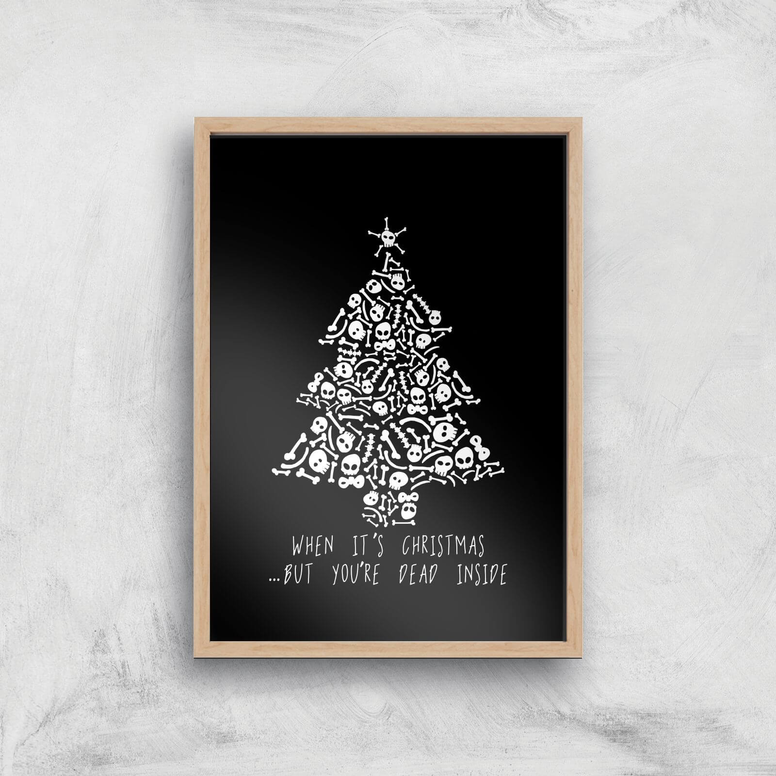 Dead Inside Art Print - A2 - White Frame