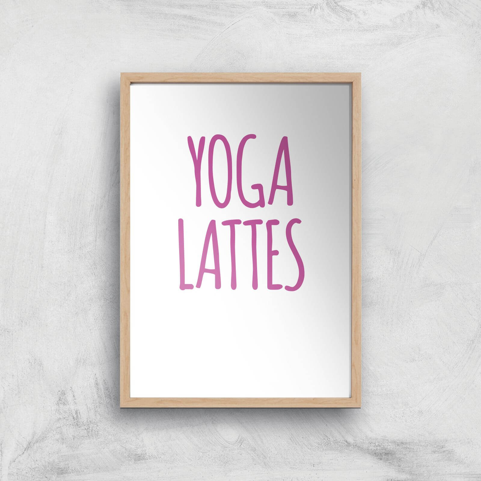 Yoga Lattes Art Print - A2 - White Frame