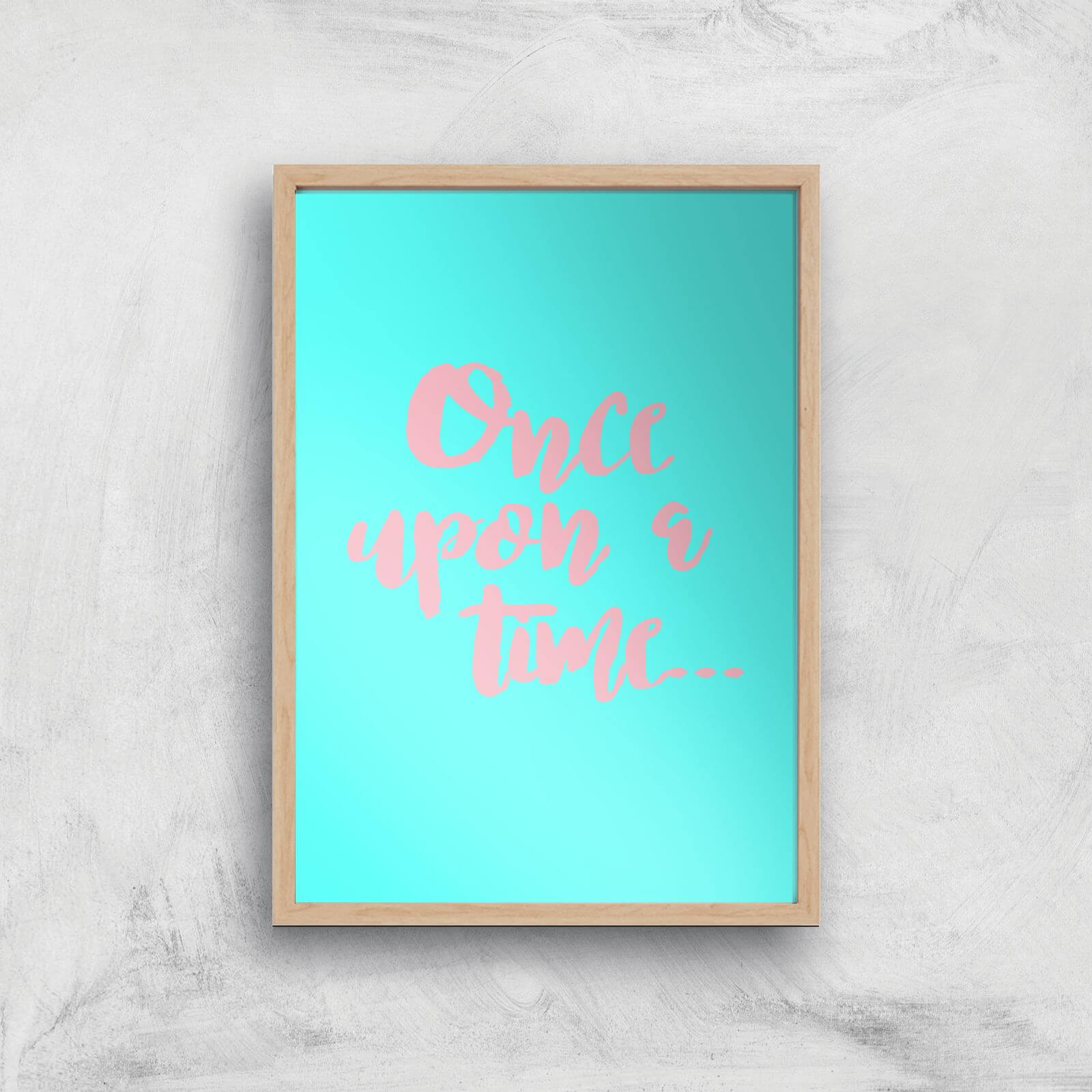 Once Upon A Time Art Print - A2 - White Frame