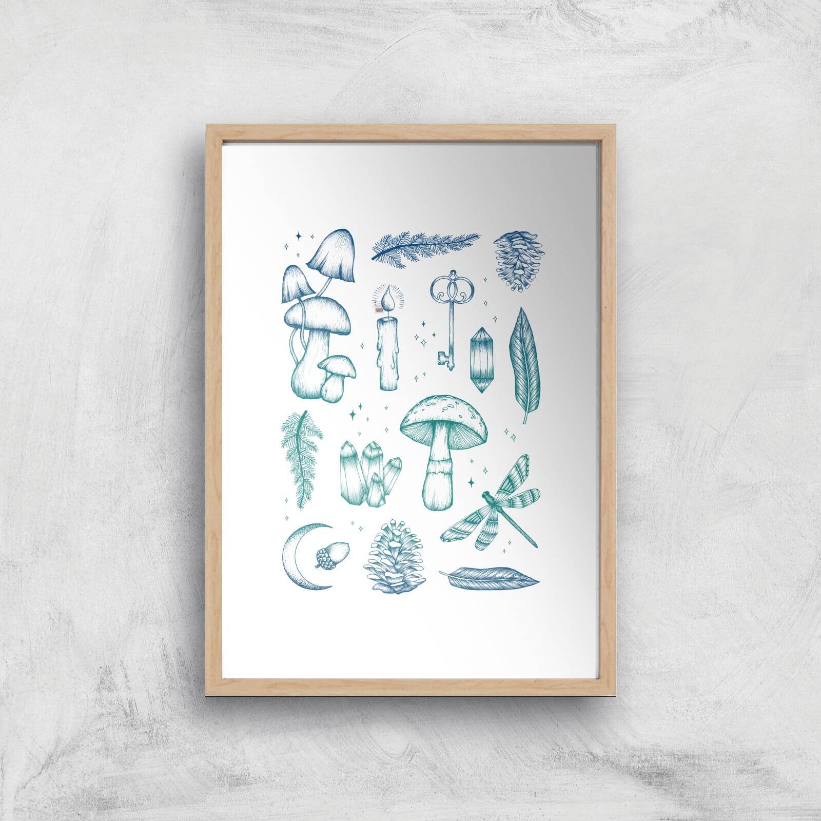 Enchanted Forest Art Print - A2 - White Frame