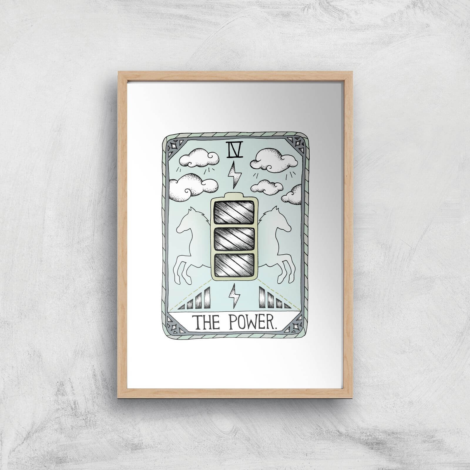 The Power Art Print - A2 - White Frame