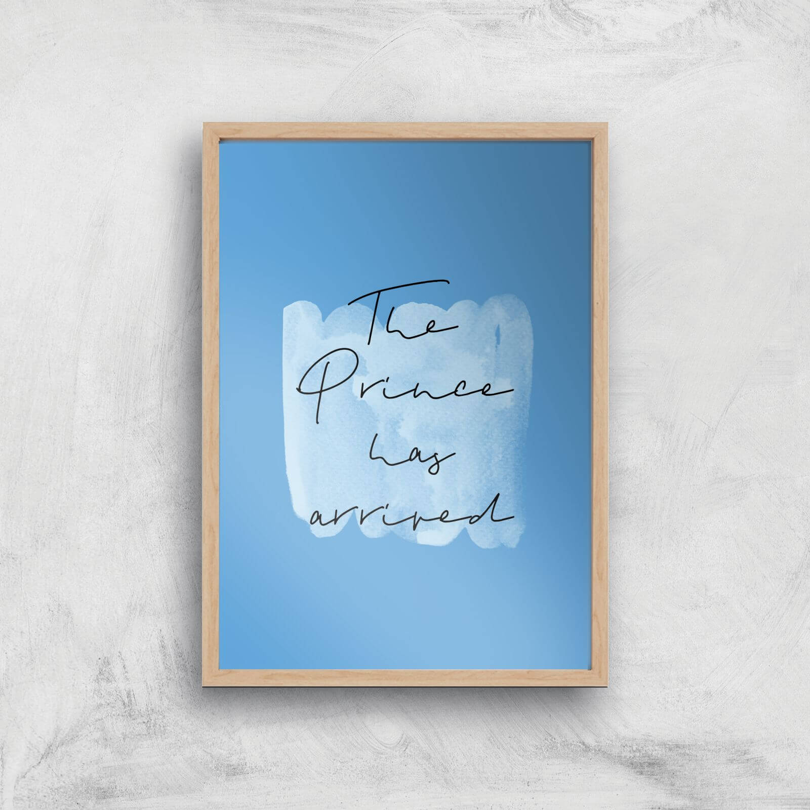 The Prince Has Arrived Art Print - A2 - White Frame