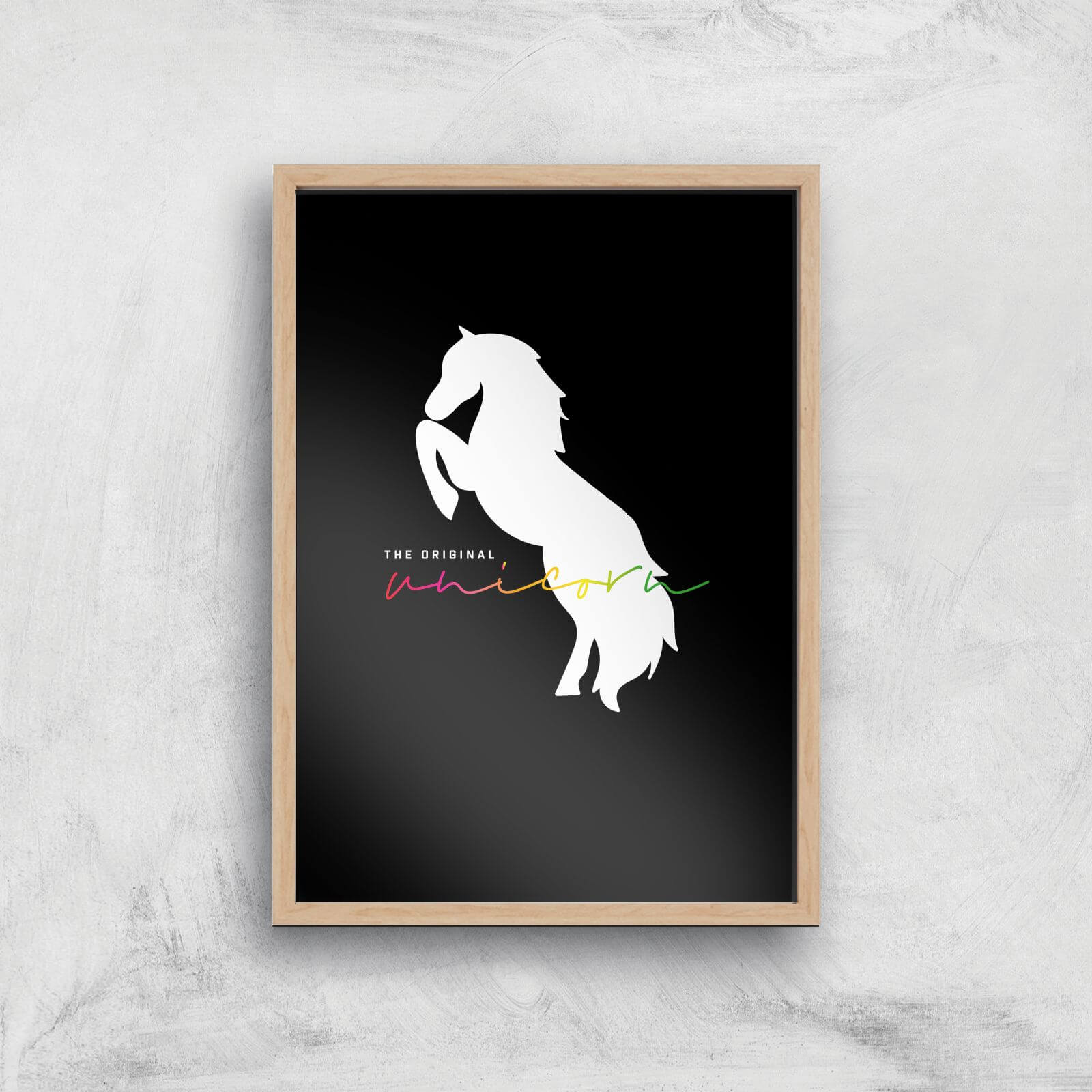 The Original Unicorn Art Print - A2 - White Frame