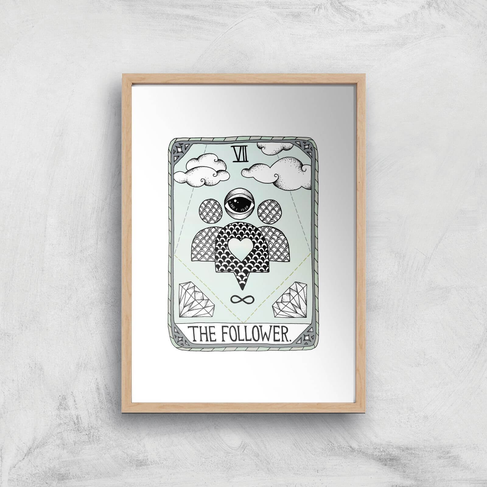 The Follower Art Print - A2 - White Frame