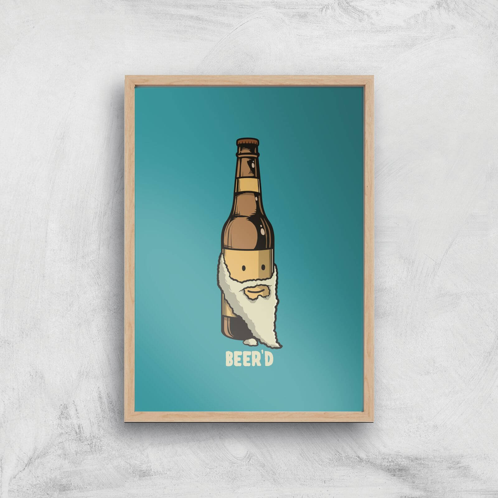 Beer'd Art Print - A2 - White Frame