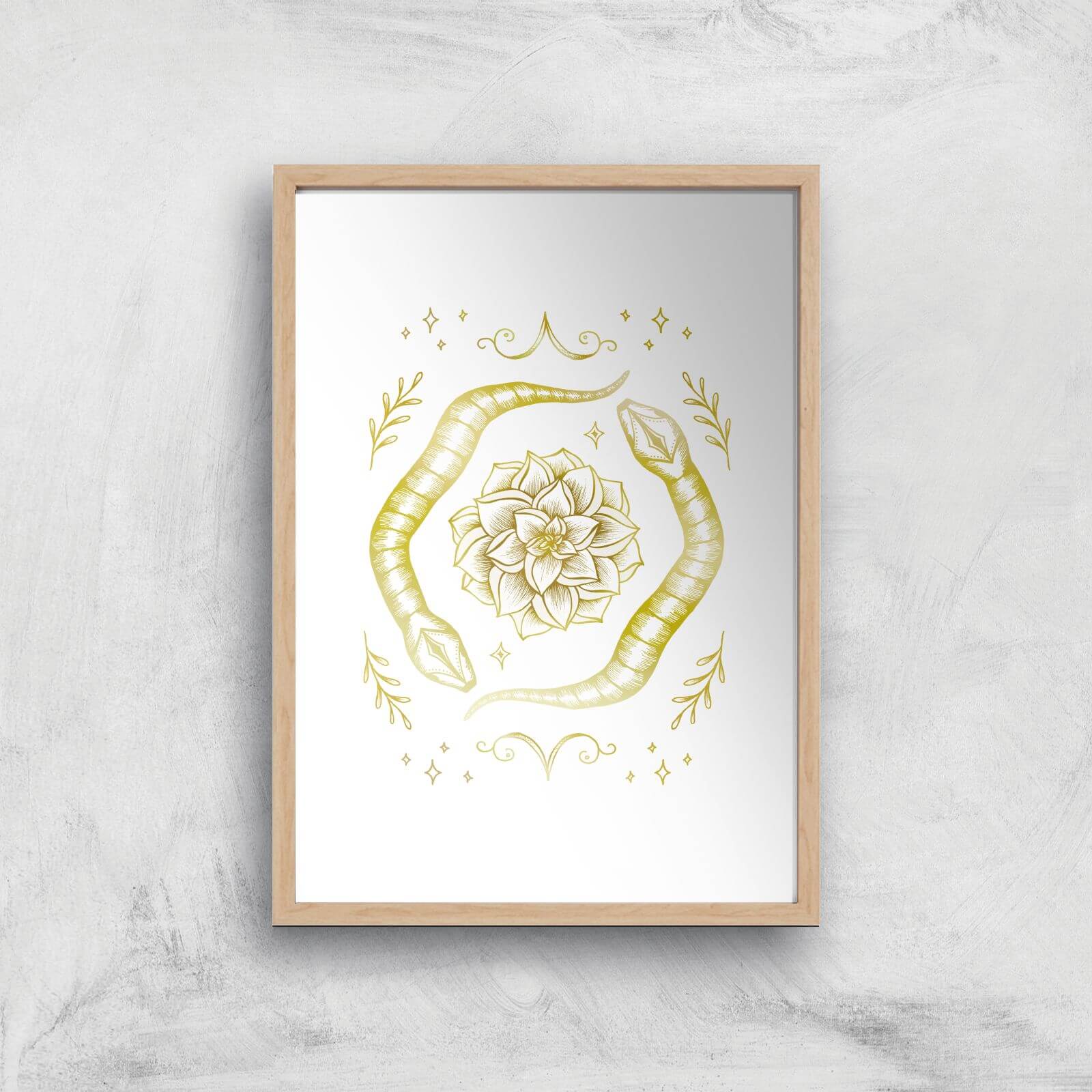 Snakes Art Print - A2 - White Frame