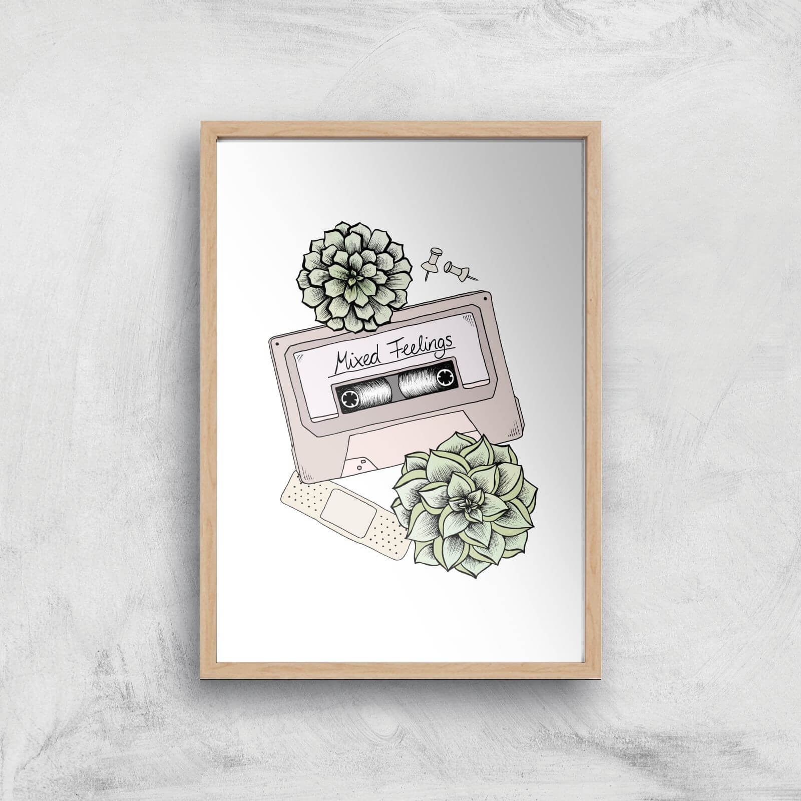 Mixed Feelings Art Print - A2 - White Frame