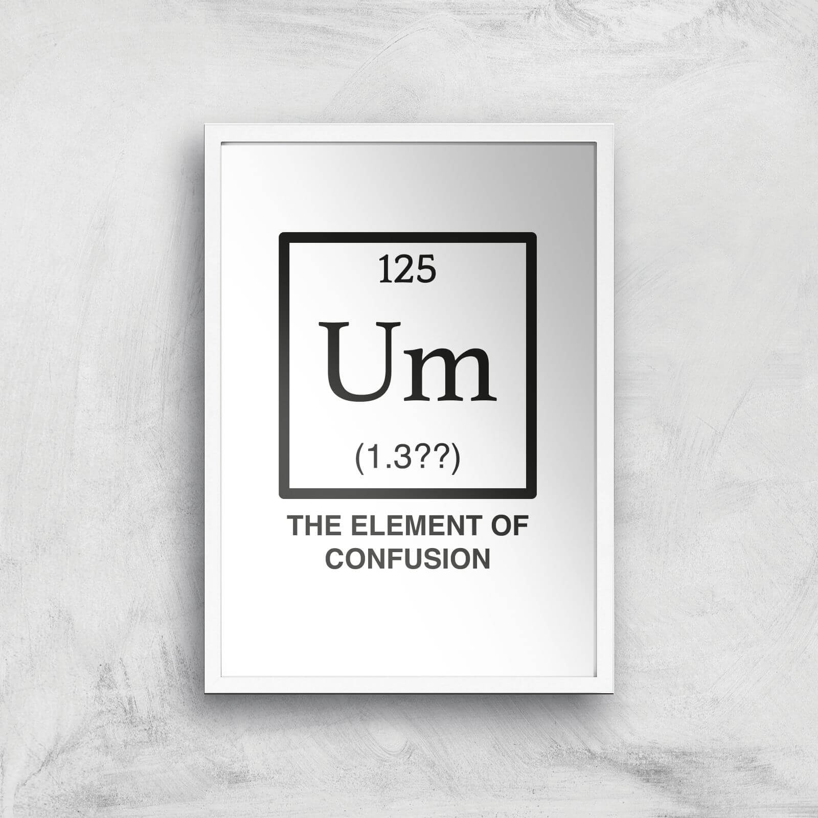The Element Of Confusion Art Print - A2 - White Frame