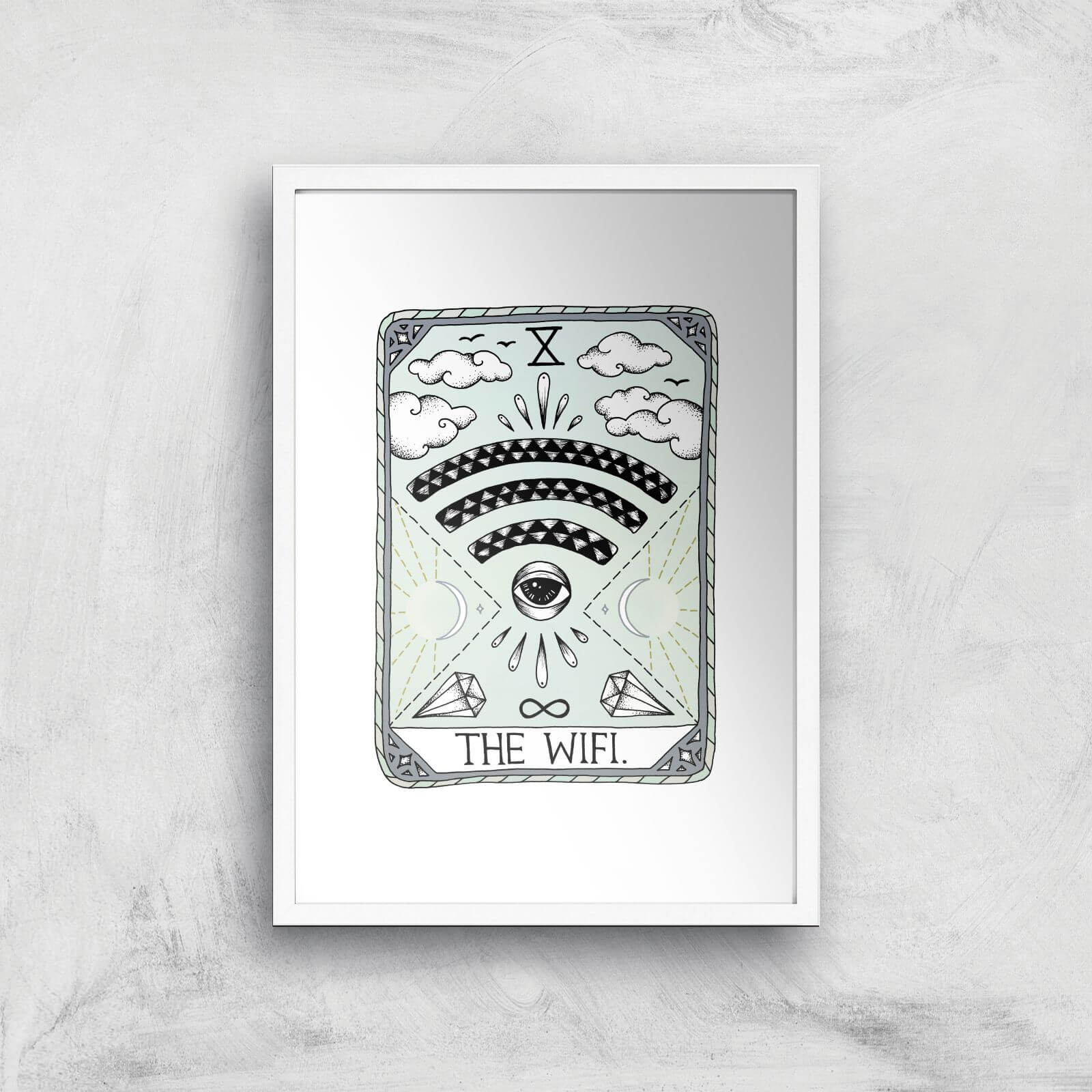 The Wifi Art Print - A2 - White Frame