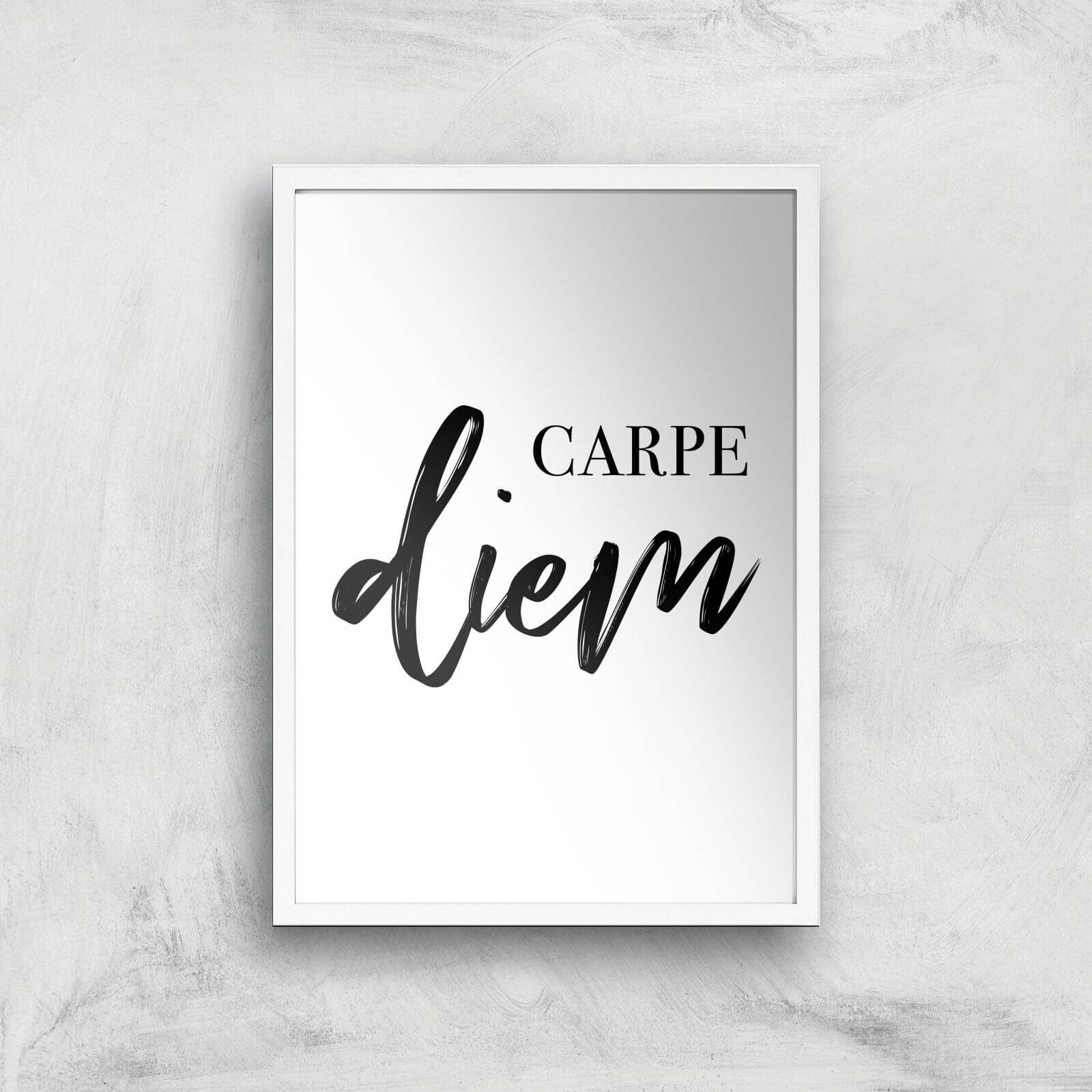 Carpe Diem Art Print - A2 - White Frame