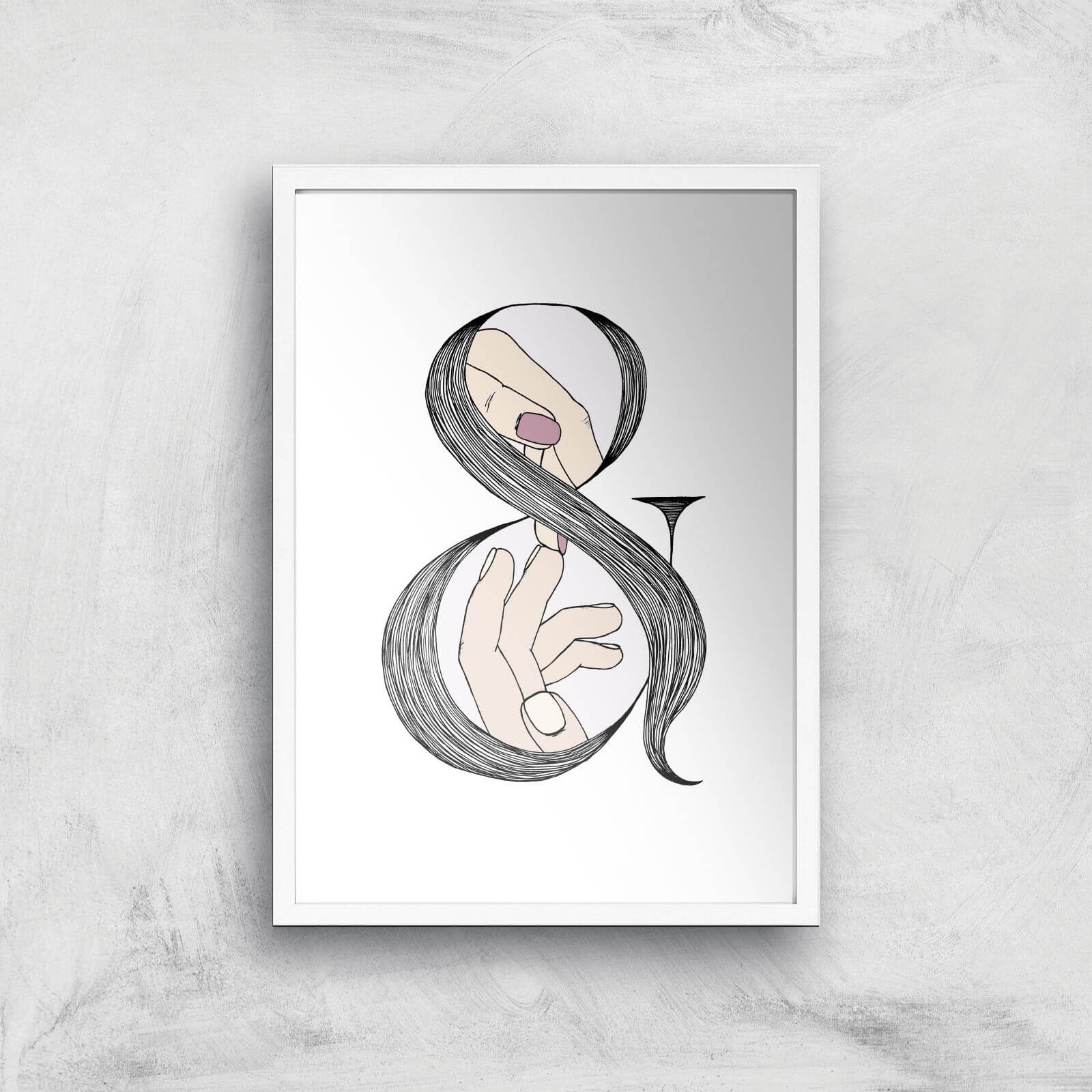 Me & You Art Print - A2 - White Frame