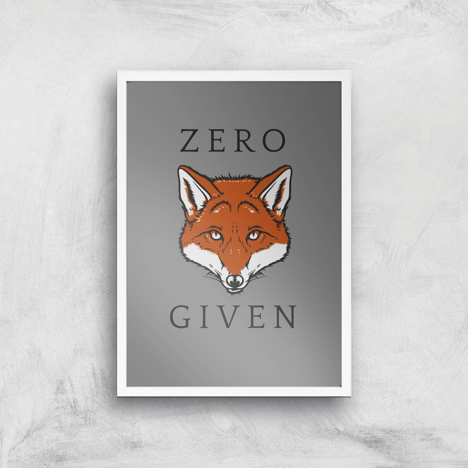 Zero Fox Given Art Print - A2 - White Frame