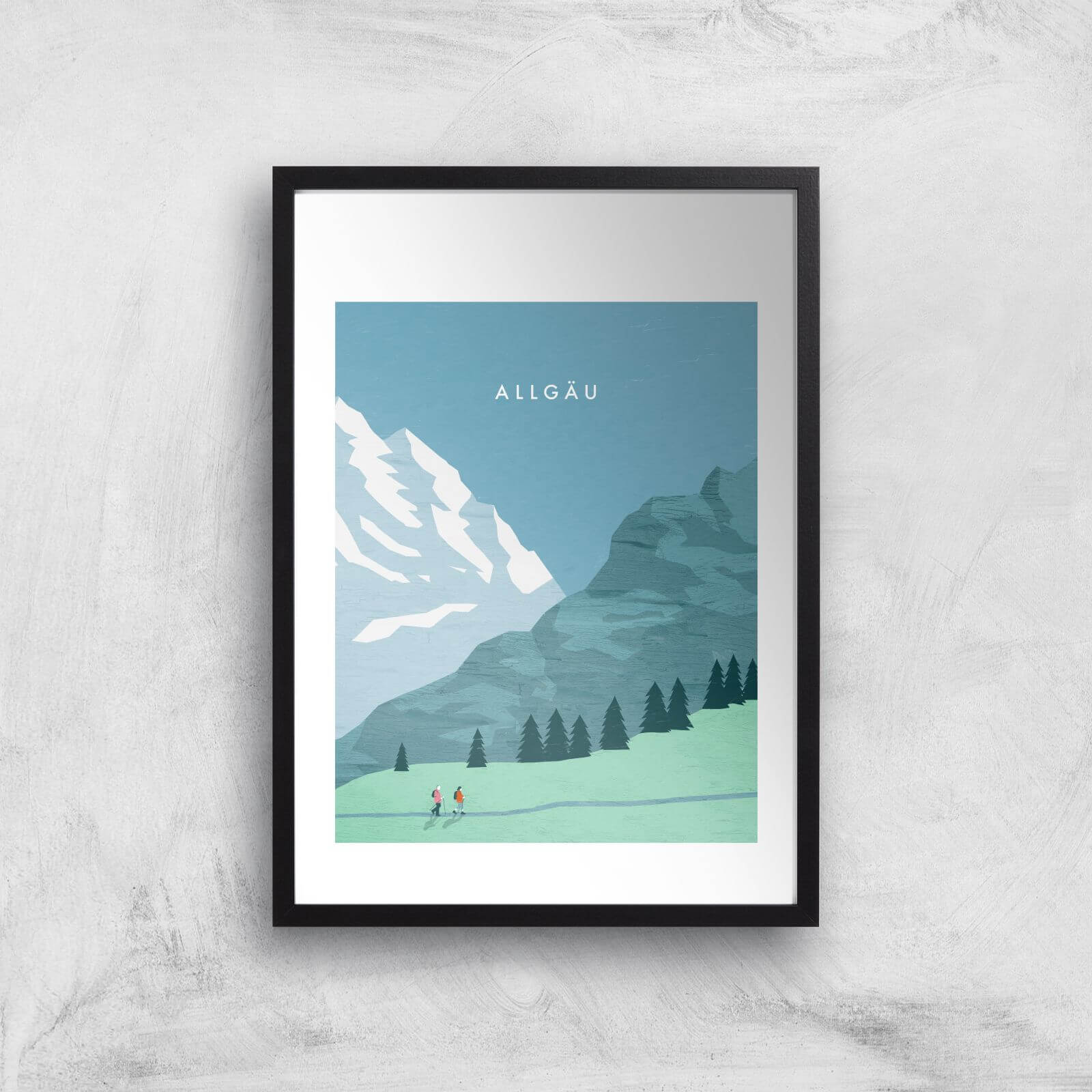 Algau Art Print - A2 - Black Frame