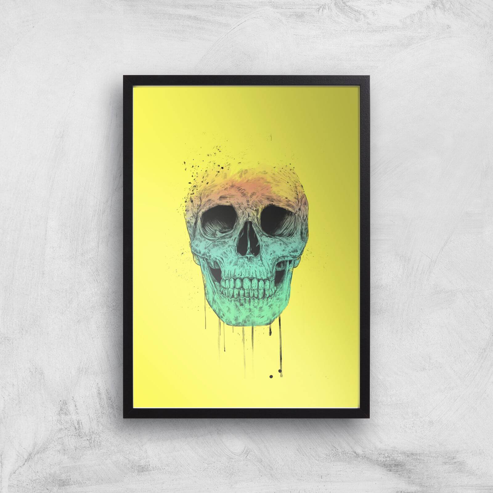 Balazs Solti Skull Art Print - A2 - Black Frame