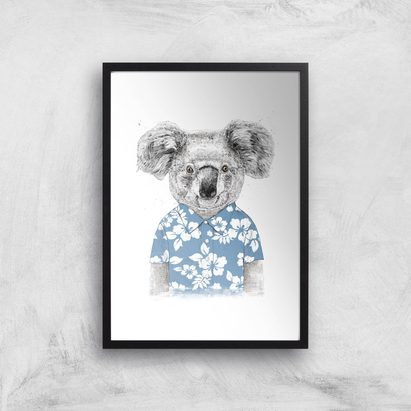 Balazs Solti Koala Bear Art Print - A2 - Black Frame