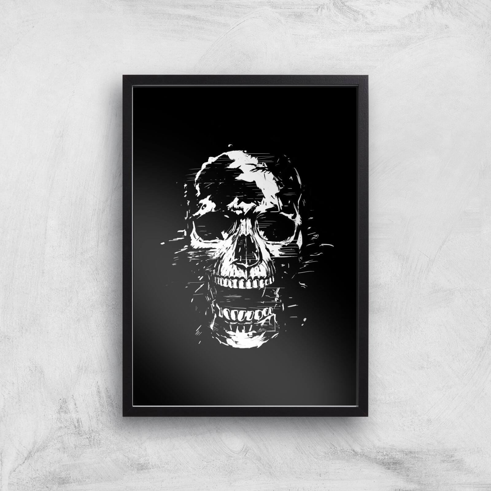 Balazs Solti Skull Art Print - A2 - Black Frame