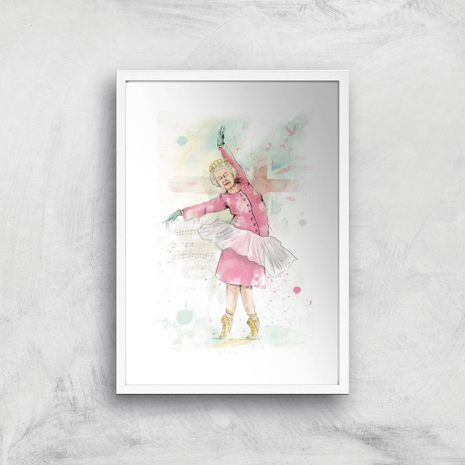 Balazs Solti Dancing Queen Art Print - A2 - White Frame