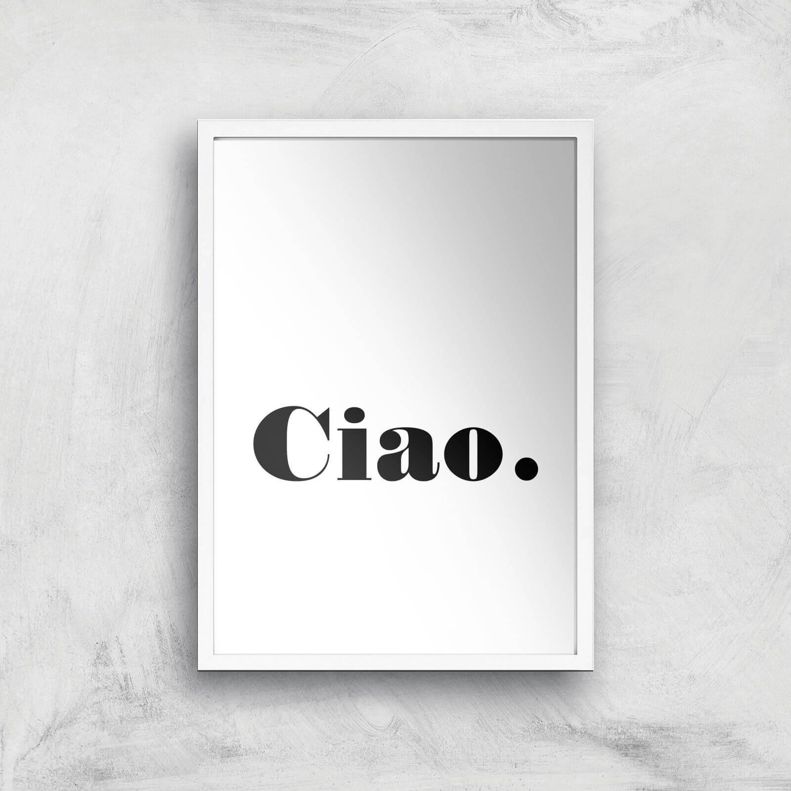 PlanetA444 Ciao. Art Print - A2 - White Frame