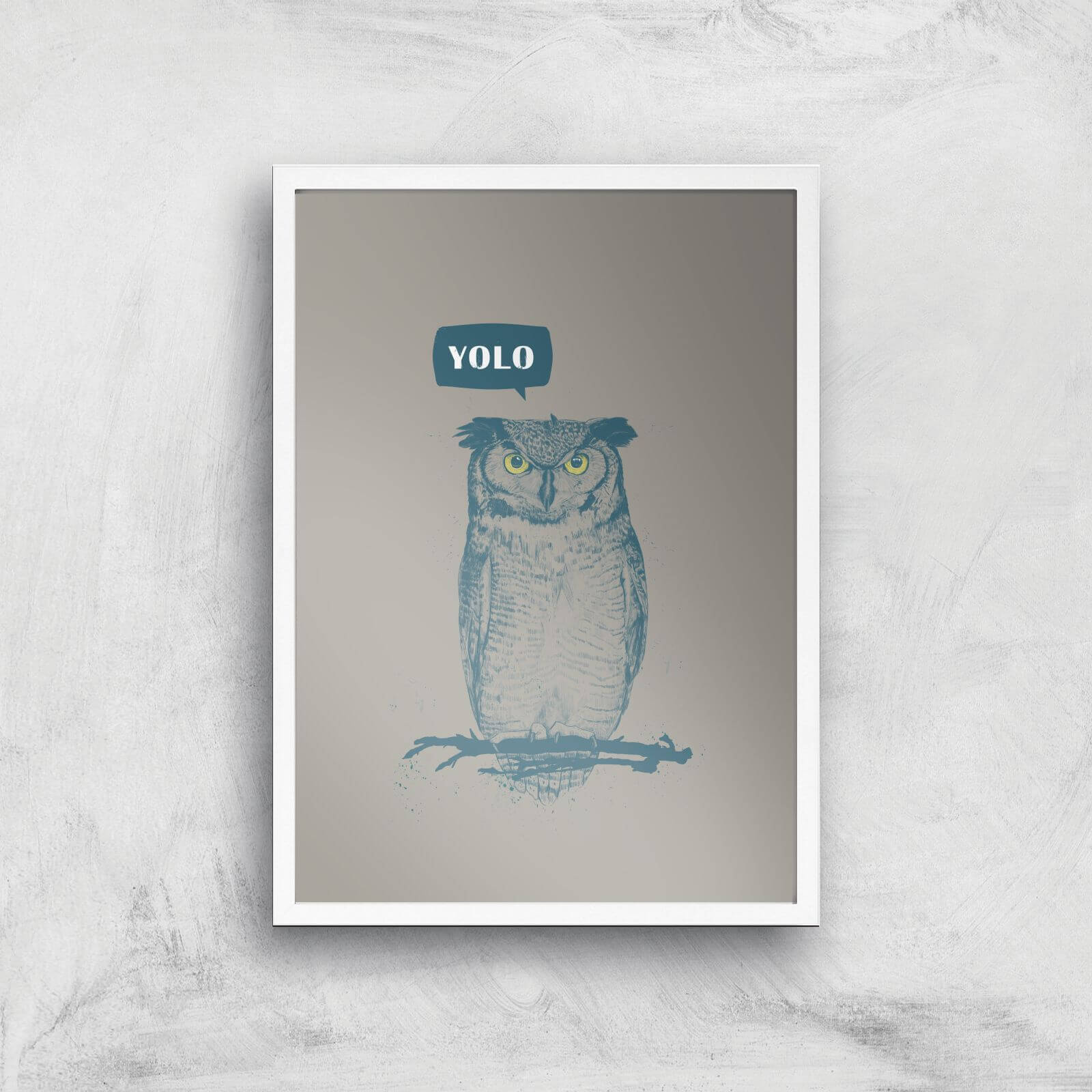 Balazs Solti YOLO Art Print - A2 - White Frame