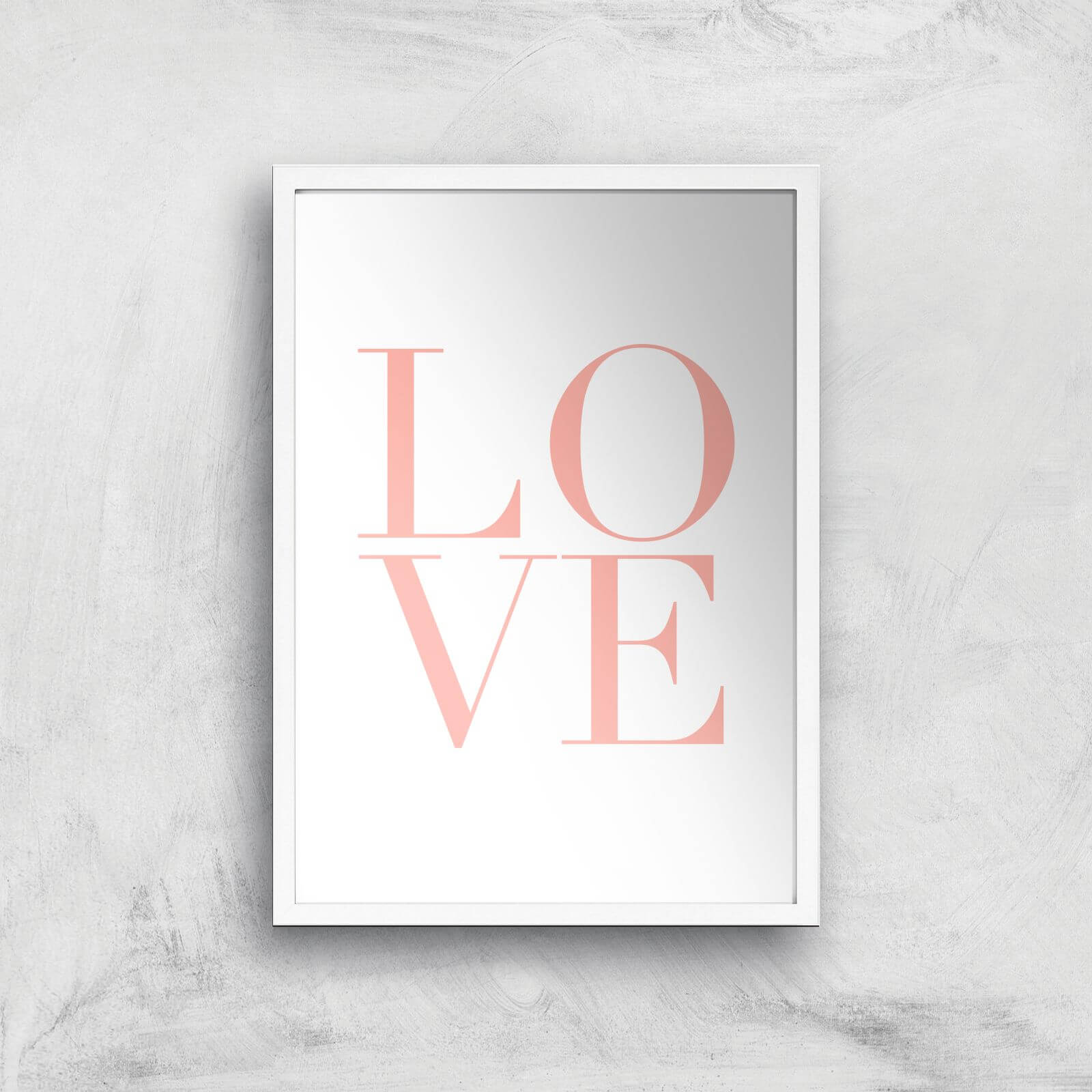 PlanetA444 LOVE Art Print - A2 - White Frame