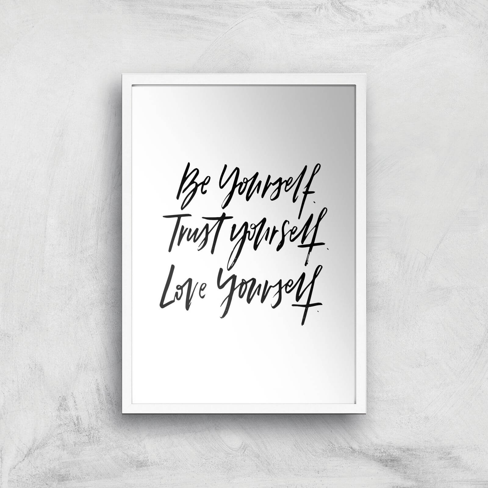 PlanetA444 Be Yourself Art Print - A2 - White Frame