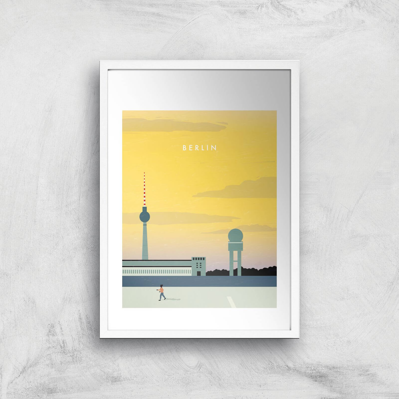 Berlin Art Print - A2 - White Frame