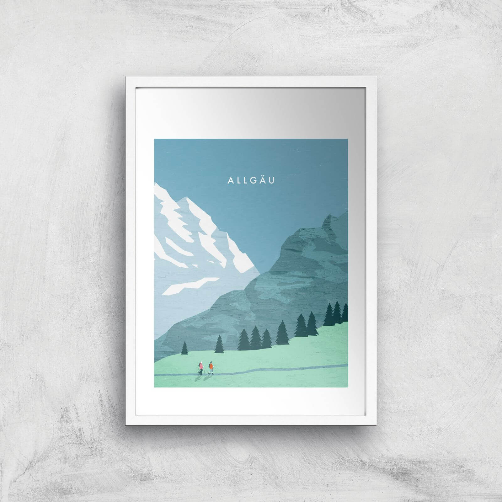 Algau Art Print - A2 - White Frame