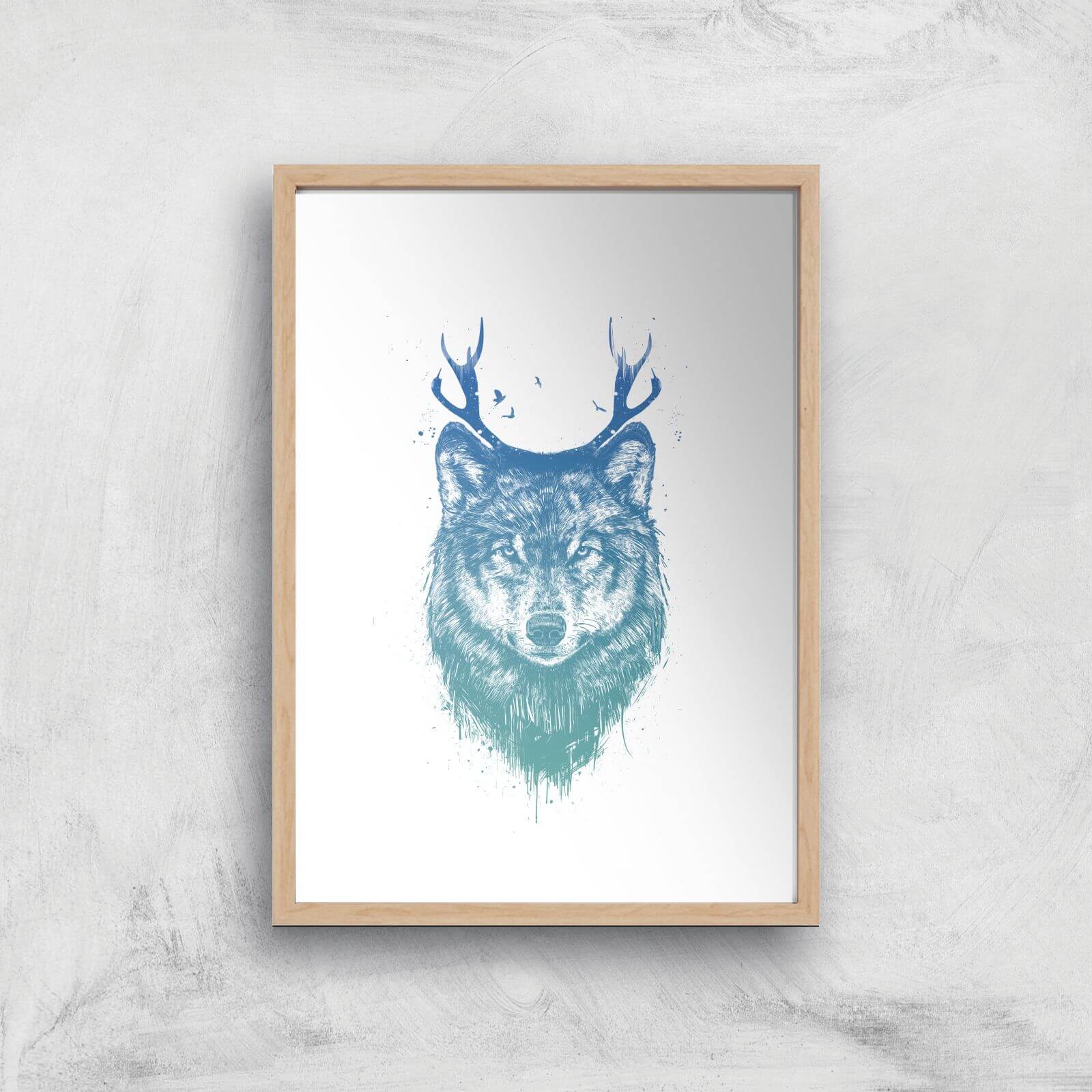 Balazs Solti Wolf Art Print - A2 - Wood Frame