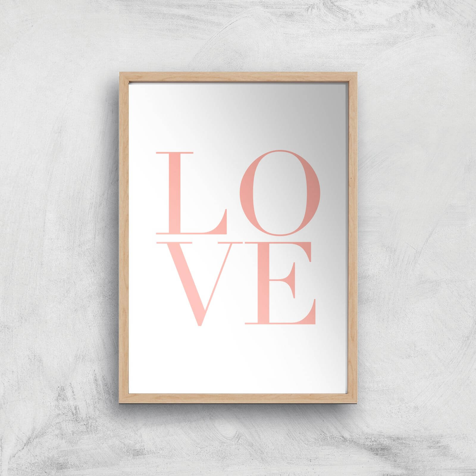 PlanetA444 LOVE Art Print - A2 - Wood Frame